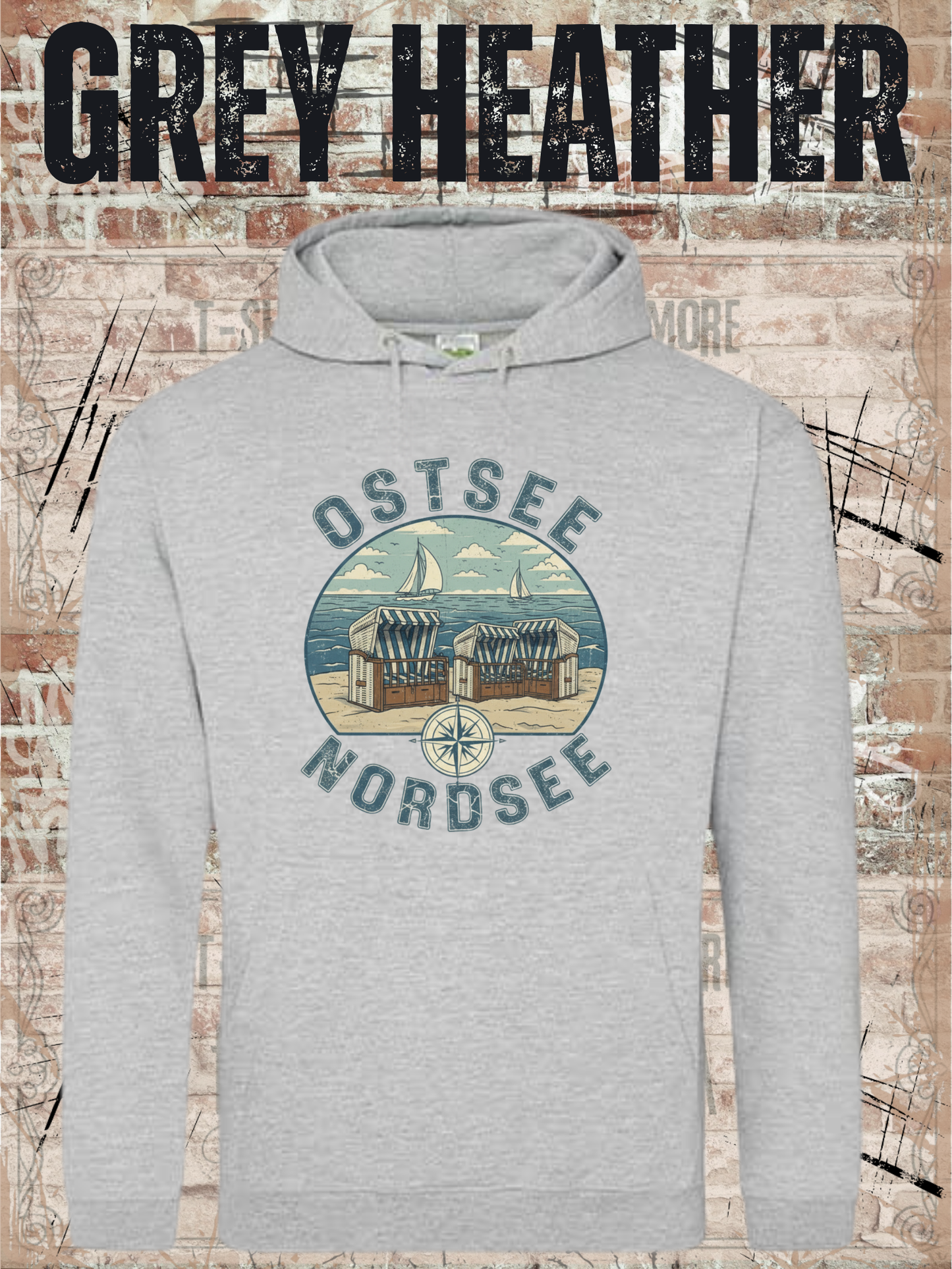 Unisex Hoodie Ostsee & Nordsee - Deine Liebe zur Küste