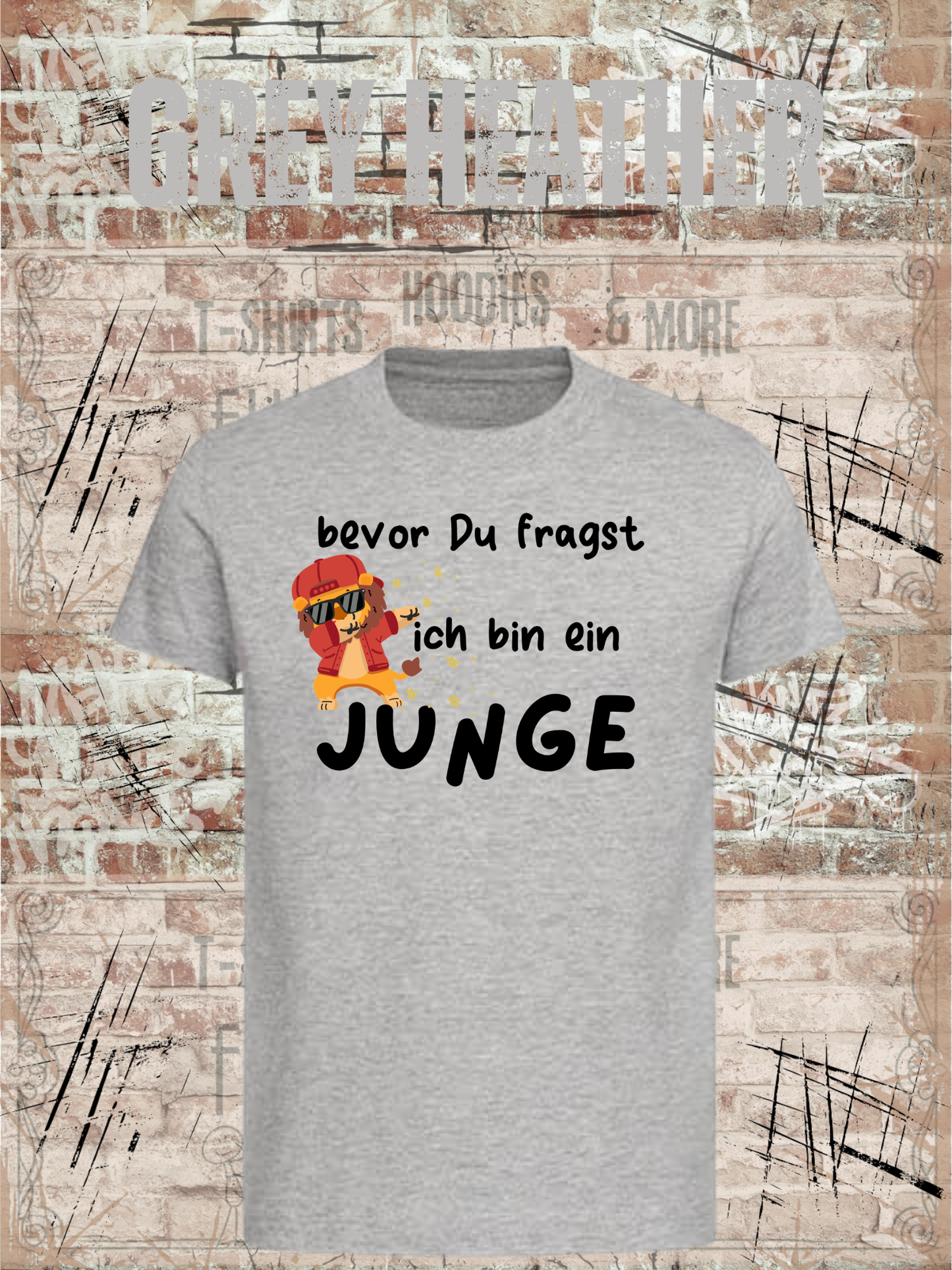 Kinder T-Shirt „Bevor Du fragst – ich bin ein Junge!“ | Lustiges Jungen Shirt