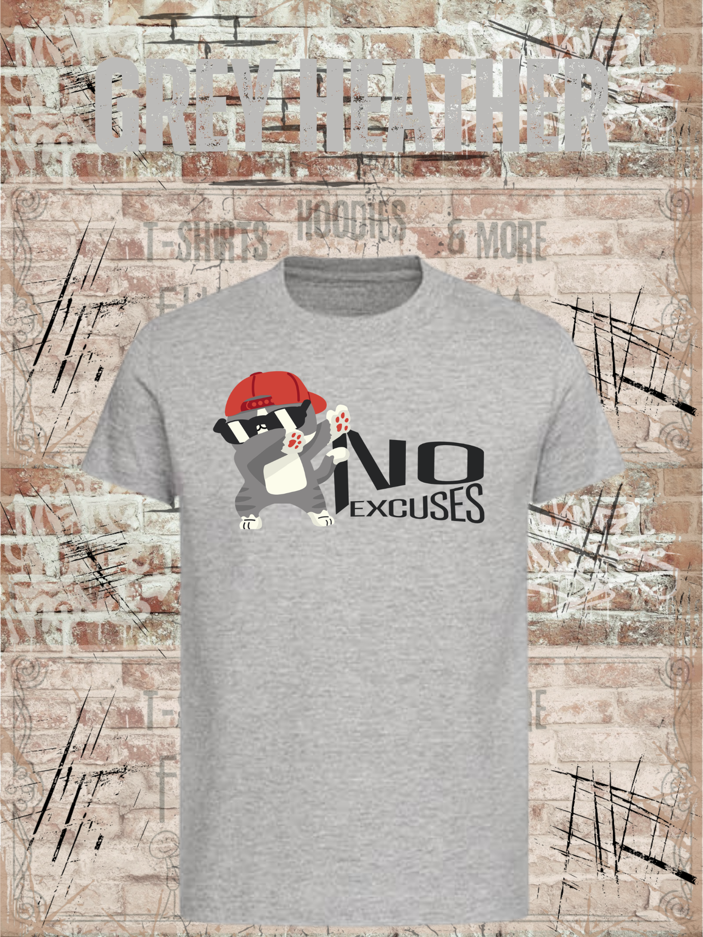 No Excuses Kinder T-Shirt – Keine Entschuldigung Lustiger Spruch Shirt Kids