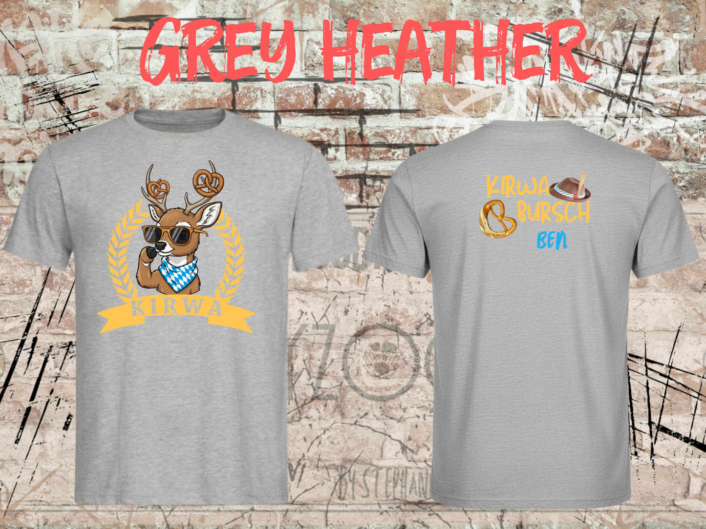 Jungen T-Shirt Kirwa Bursch Bayerisches Volksfest Shirt – Personalisierbar mit Vornamen