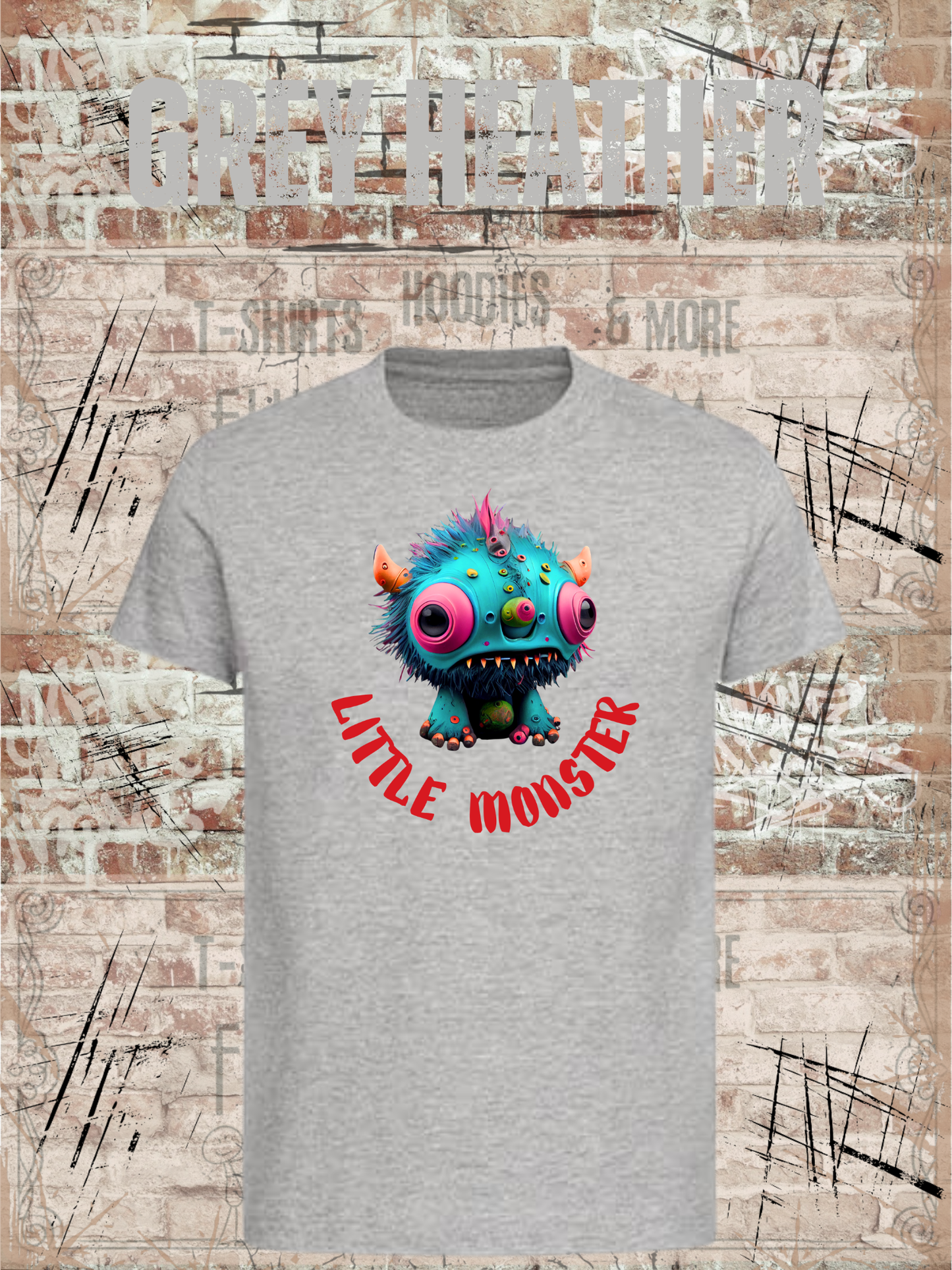 Kinder T-Shirt Little Monster - Süßes Monster Shirt für Kids