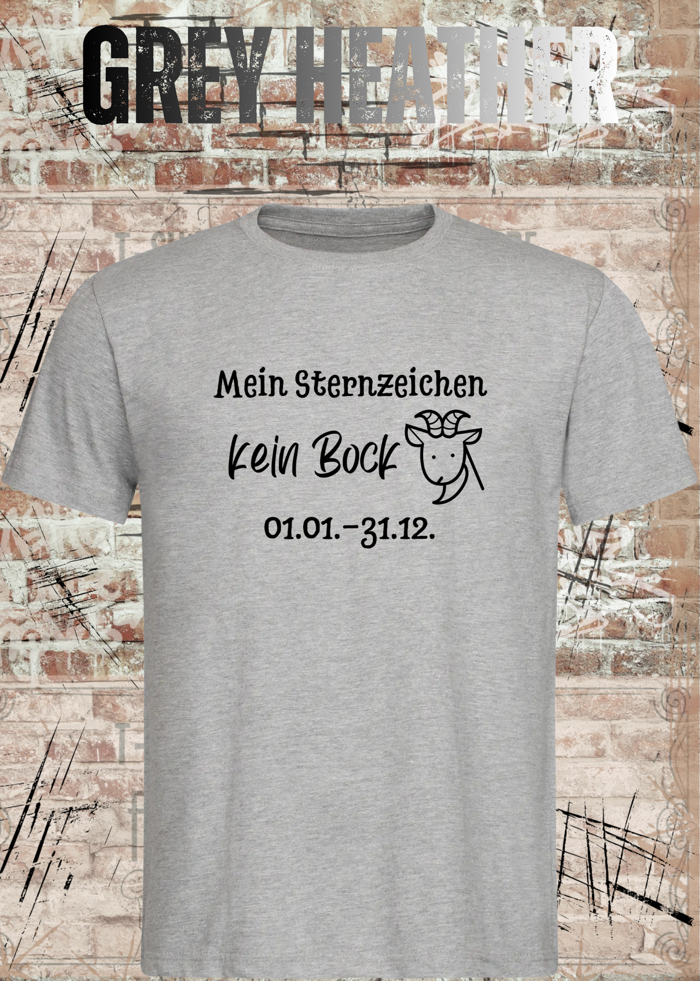 Mein Sternzeichen Kein Bock T-Shirt – Lustiges Faultier Spruch Shirt Unisex