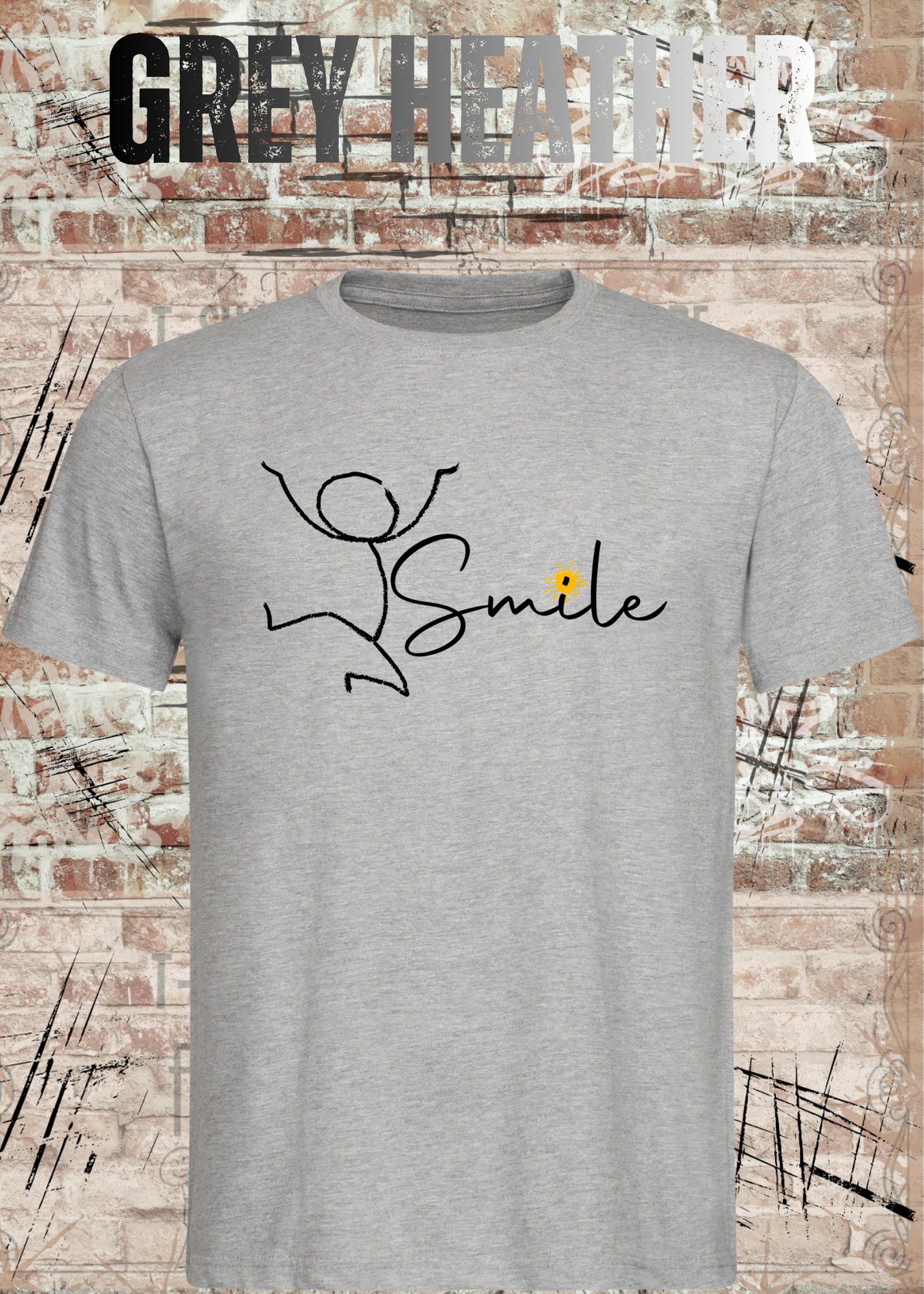 Smile Shirt – Minimalistisches Unisex T-Shirt mit Positive Vibes Design