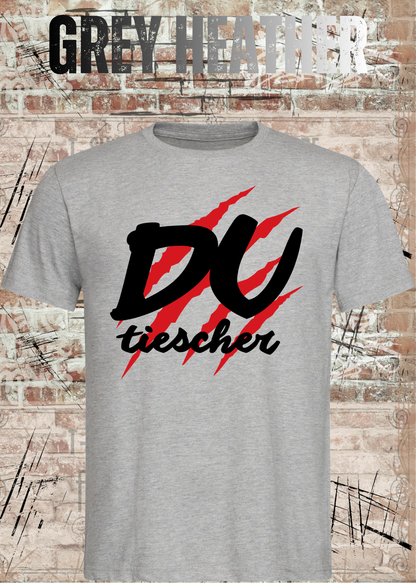 Du Tiescher – Freches Dialekt T-Shirt | Rockiges Statement Shirt | FunnyZoom