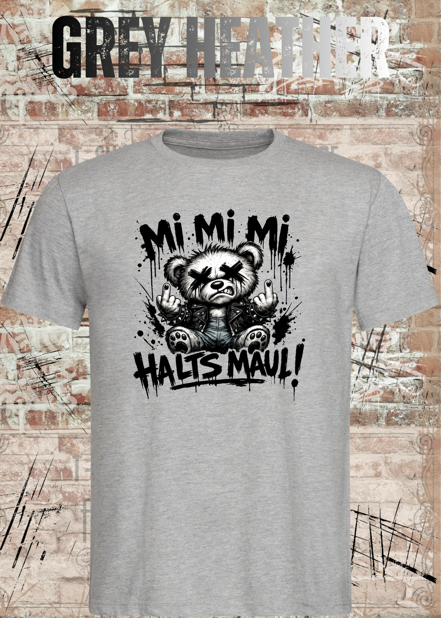 Mi Mi Mi Halt’s Maul T-Shirt – Frecher Teddy Spruch Unisex