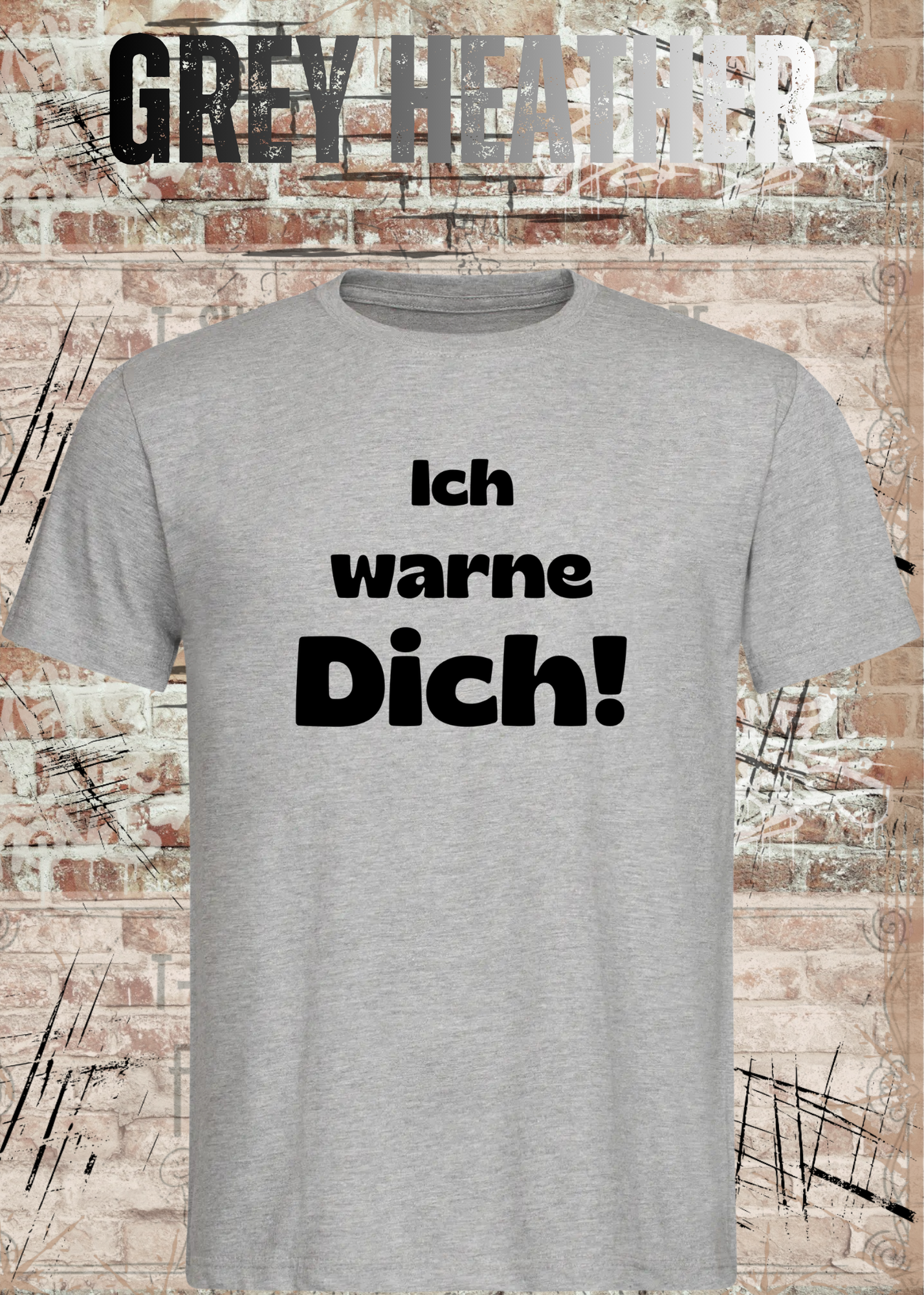 Ich warne Dich! Lustiges Spruch T-Shirt | Witziges Unisex Humor Shirt für Damen & Herren