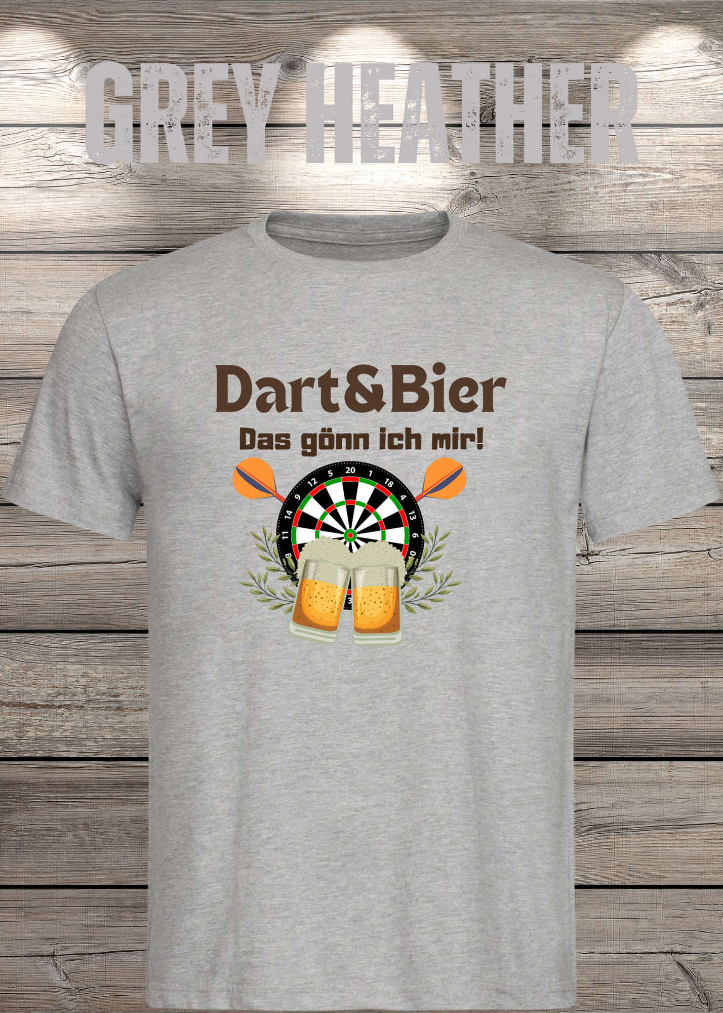 T-Shirt Dart & Bier das Gönn ich mir Witziges T-Shirt mit Spruch Geschenkidee Unisex