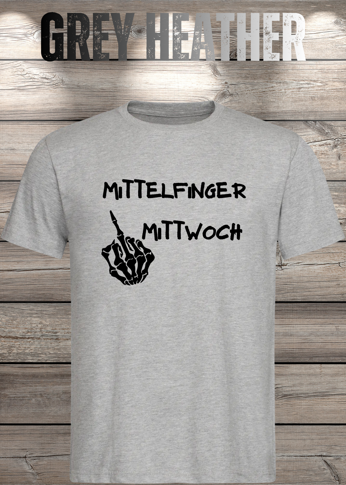 T-Shirt Mittelfinger Mittwoch Lustige Sprüche Geschenkidee Geburtstag Freizeit Unisex viele Farben