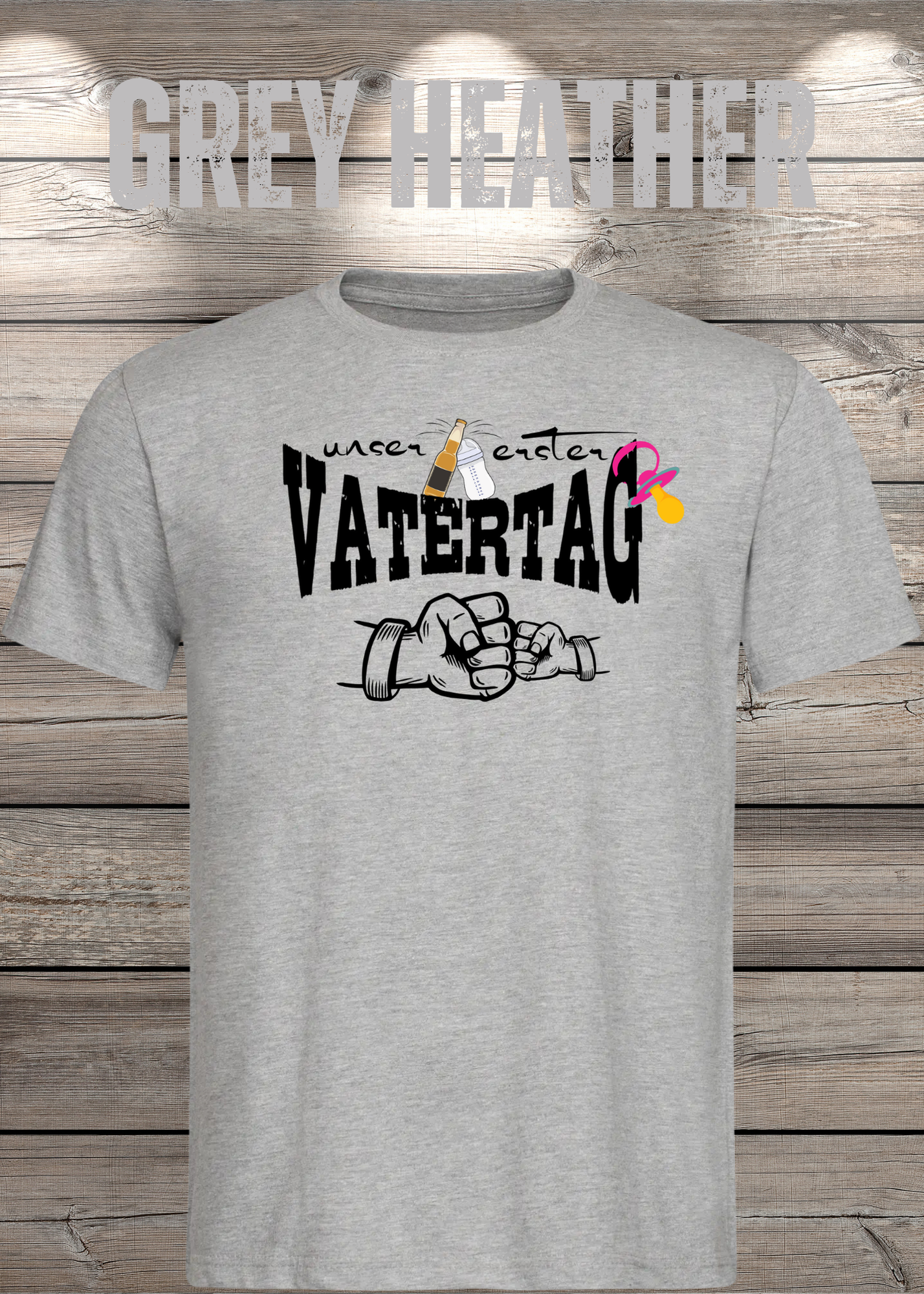 Herren T-Shirt für Papas mit Mädels Unser erster Vatertag Partnerschirt Vater Tochter T-Shirt Geschenkidee Witziges Papa T-Shirt