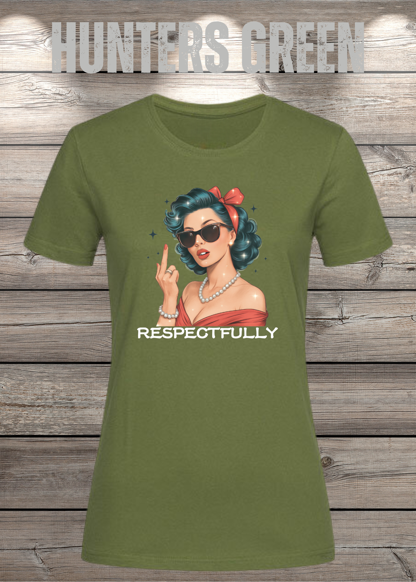 Respectfully - Sass Damen T-Shirt mit Spruch