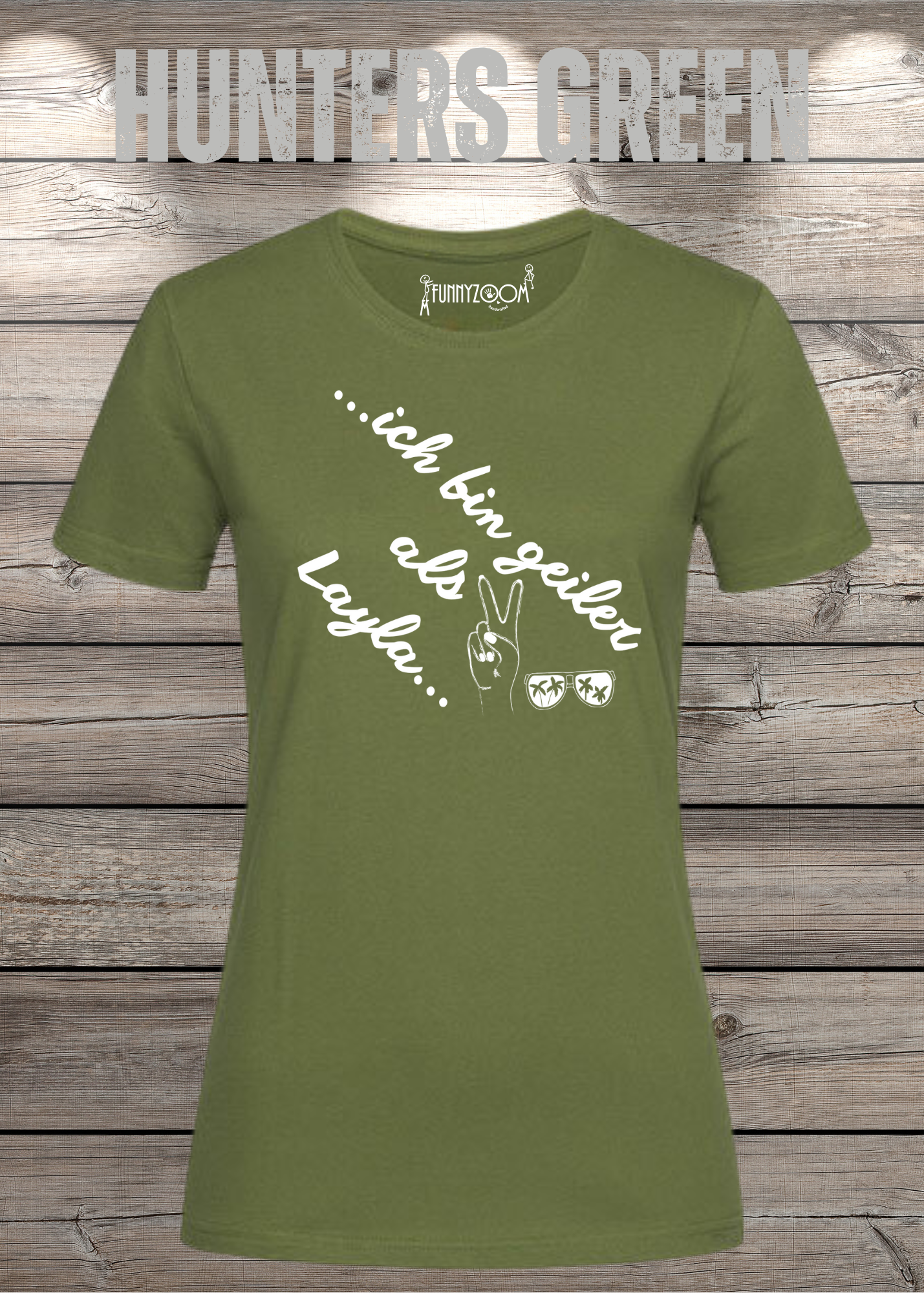 Damen T-Shirt 'Ich bin geiler als Layla' - Witziges Geschenk Selbstbewusstsein