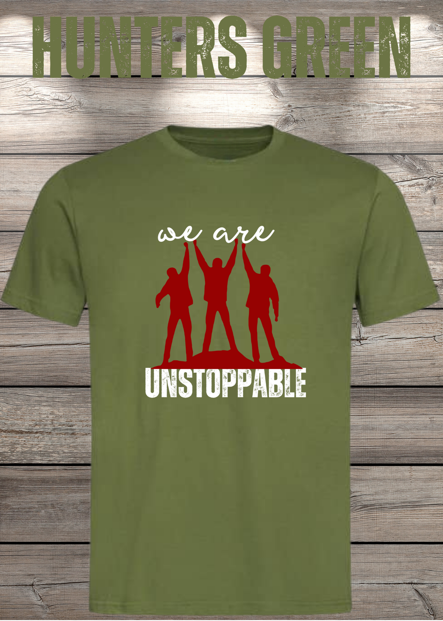 T-Shirt 'We are unstoppable' - Motivations Team-Shirt für Unaufhaltsame