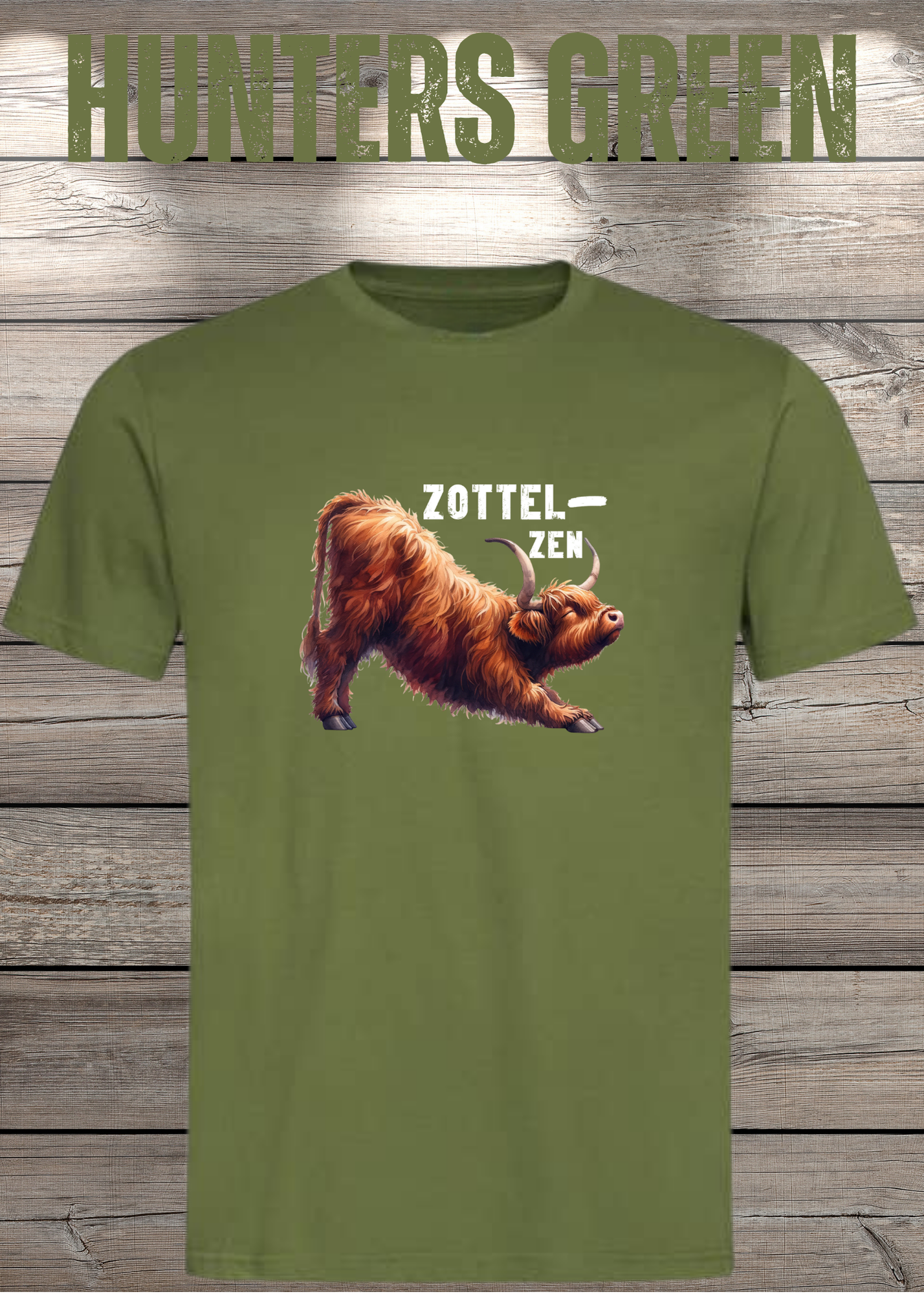 Highland Kuh Unisex T-Shirt - Zottel-Zen - Entspannte Vibes