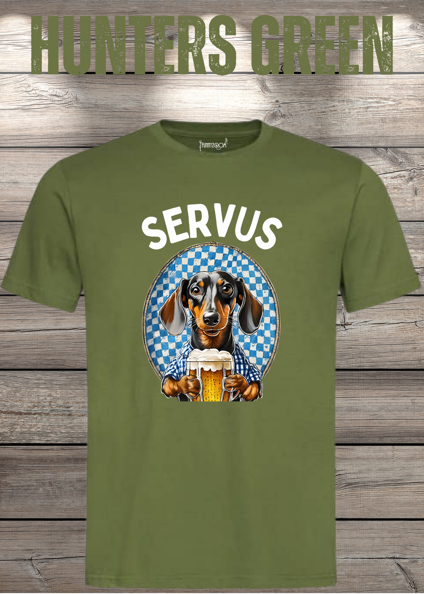 Servus Dackel Bayern Bier T-Shirt - Witzige Geschenkidee Unisex