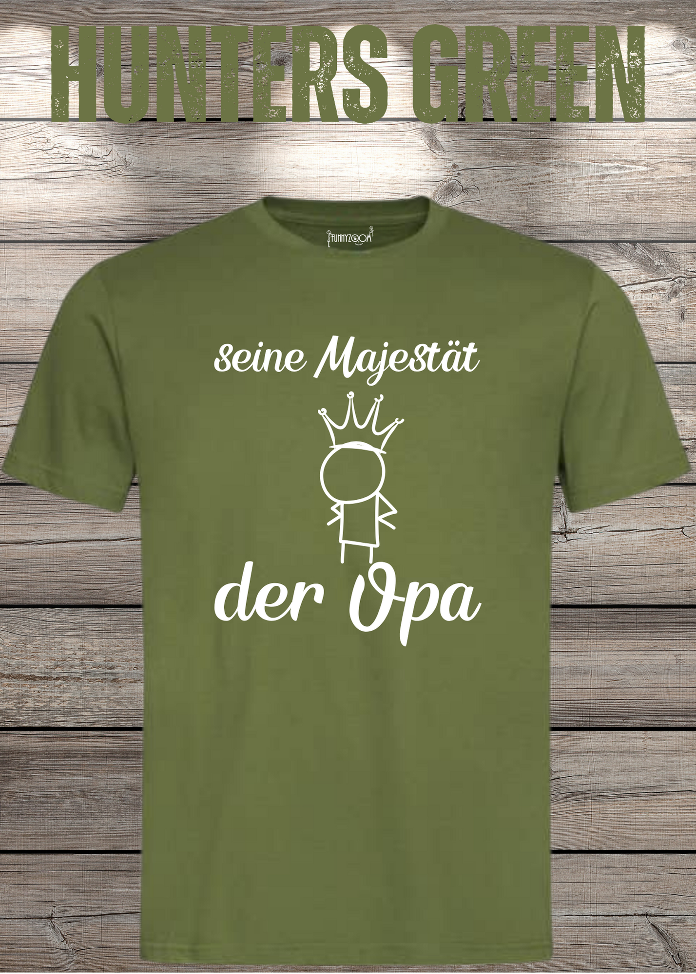 Herren T-Shirt Seine Majestät der Opa - Geburtstagsgeschenk für Opas - Lustiges Geschenk mit Spruch