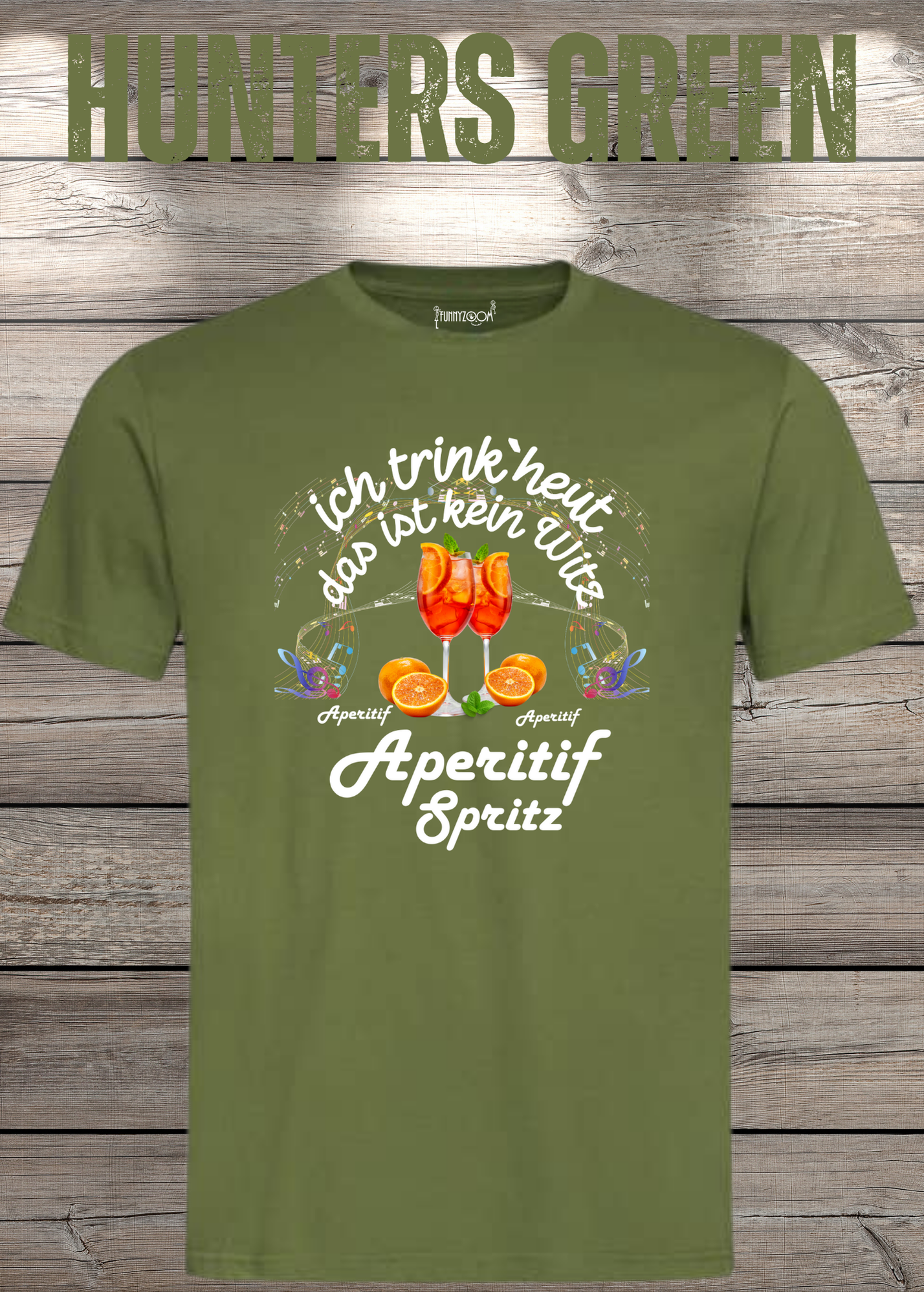 T-Shirt 'Heute trinke ich und das ist kein Witz Aperitif Spritz' - Lustiges Geschenk Unisex