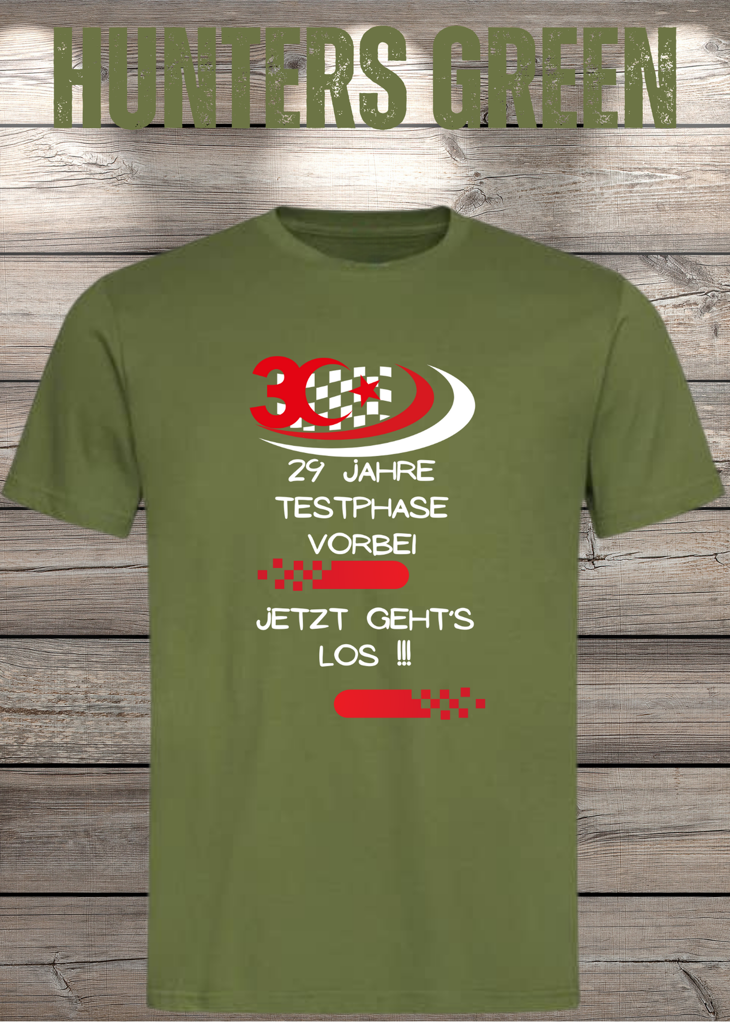 T-Shirt '30 Geburtstag - 29 Jahre Testphase jetzt gehts los' - Witziges 30er Geburtstag-Shirt