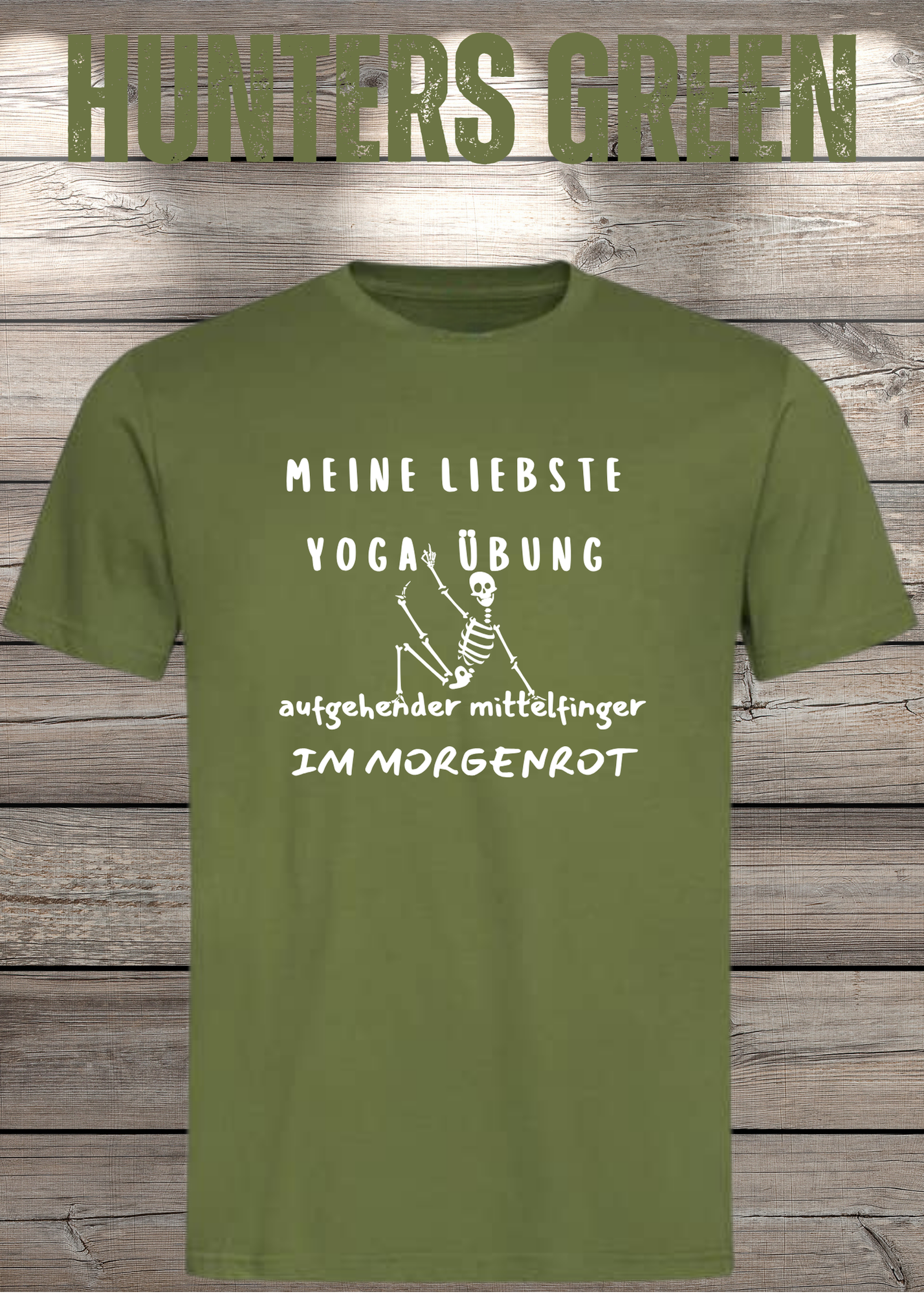 Meine liebste Yoga Übung: Aufgehender Mittelfinger im Morgenrot - Witziges T-Shirt Unisex