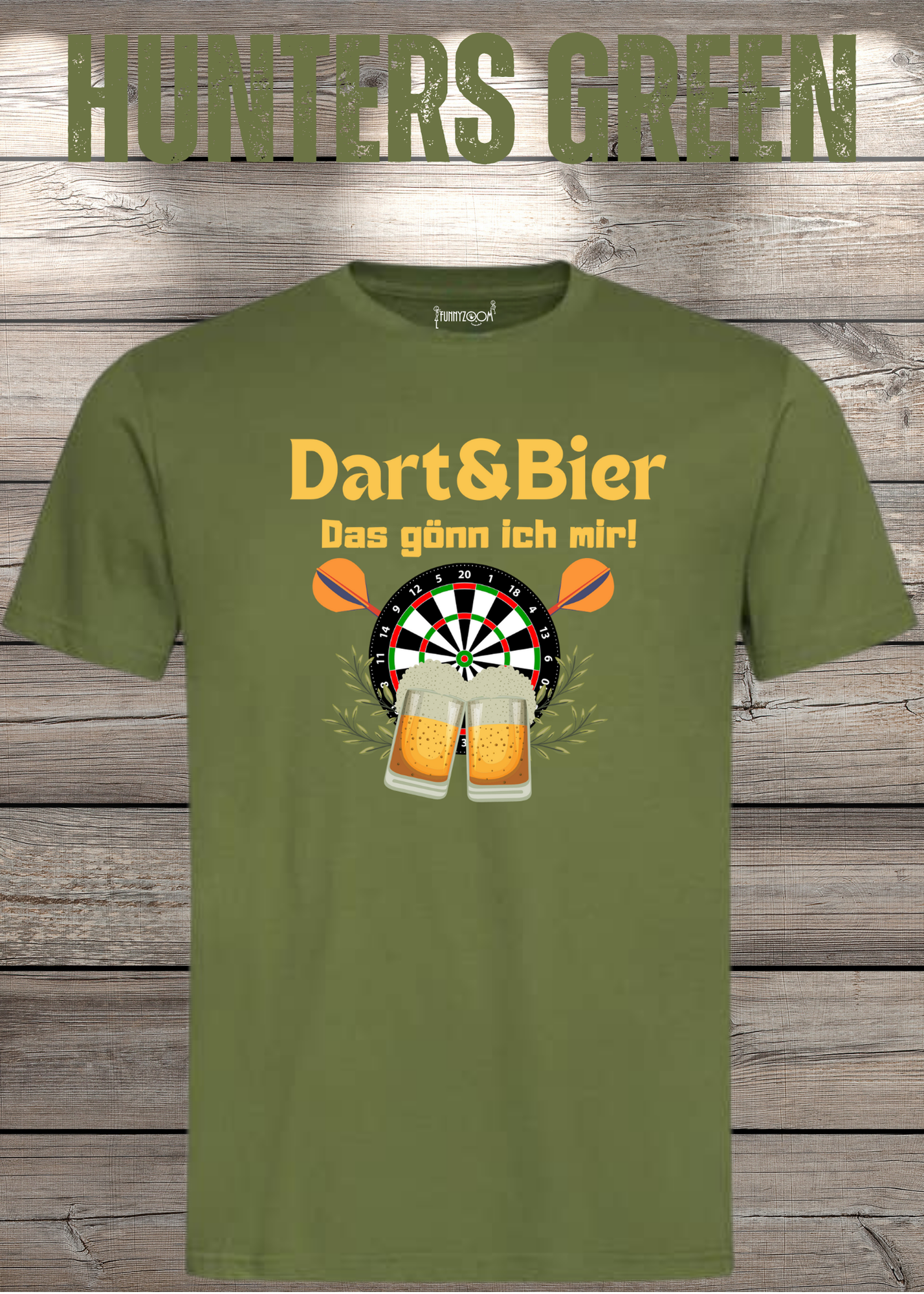 T-Shirt Dart & Bier das Gönn ich mir Witziges T-Shirt mit Spruch Geschenkidee Unisex