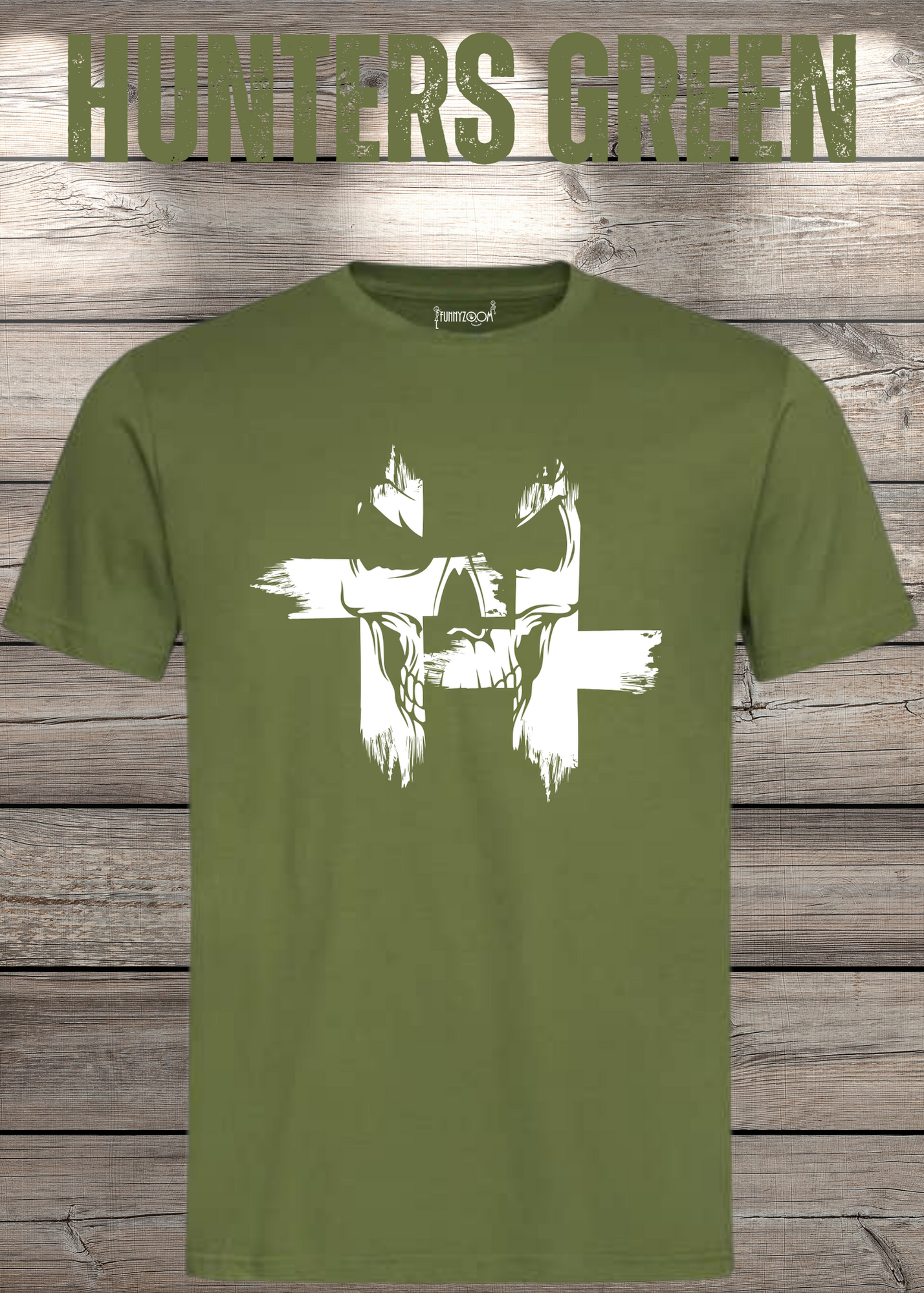 T-Shirt Kreuz Skull Totenkopf - Gothic Geschenkidee Rock Metal Style