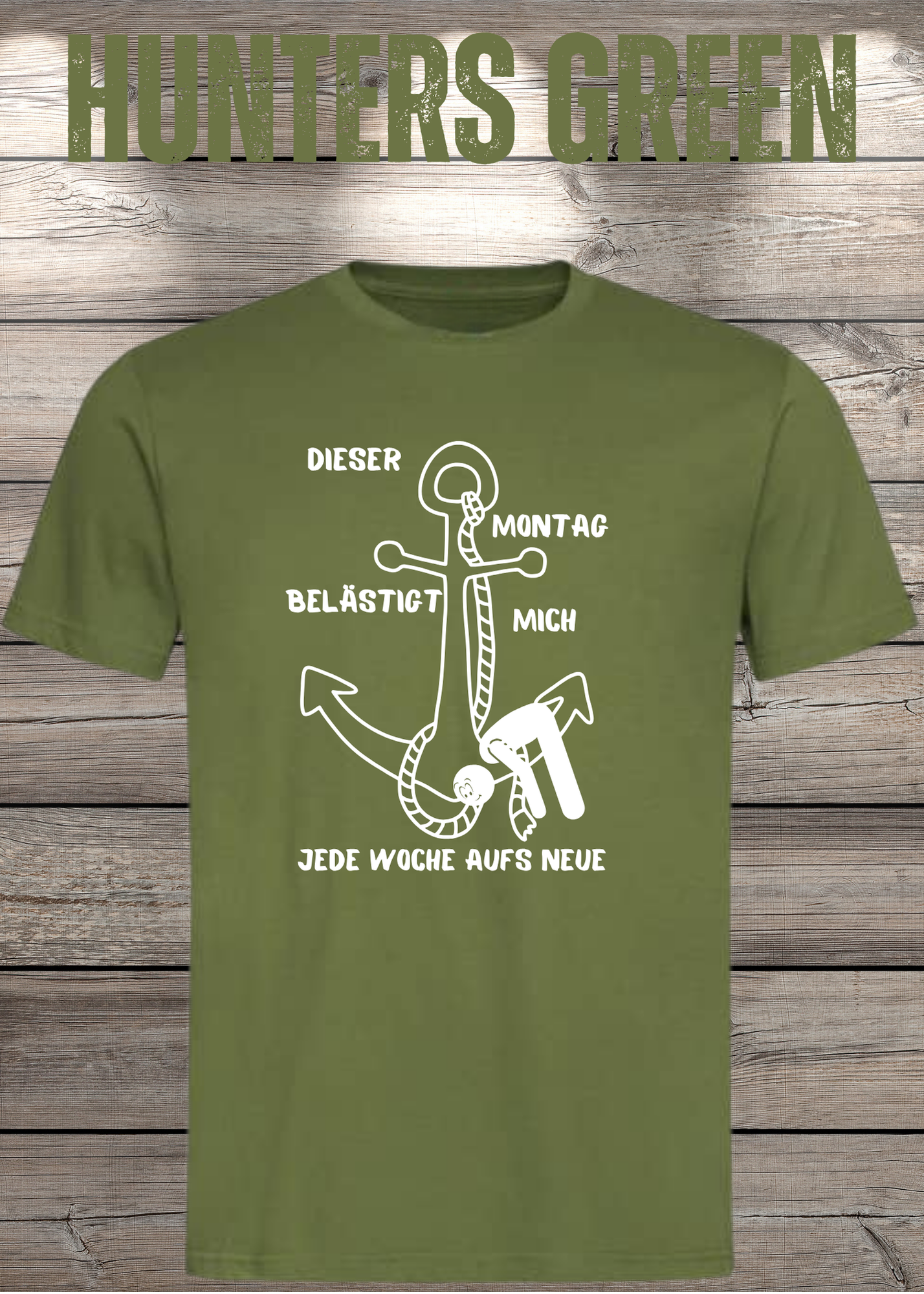 Unisex T-Shirt 'Dieser Montag belästigt mich immer wieder aufs Neue' - Witziges Anti-Montag Shirt