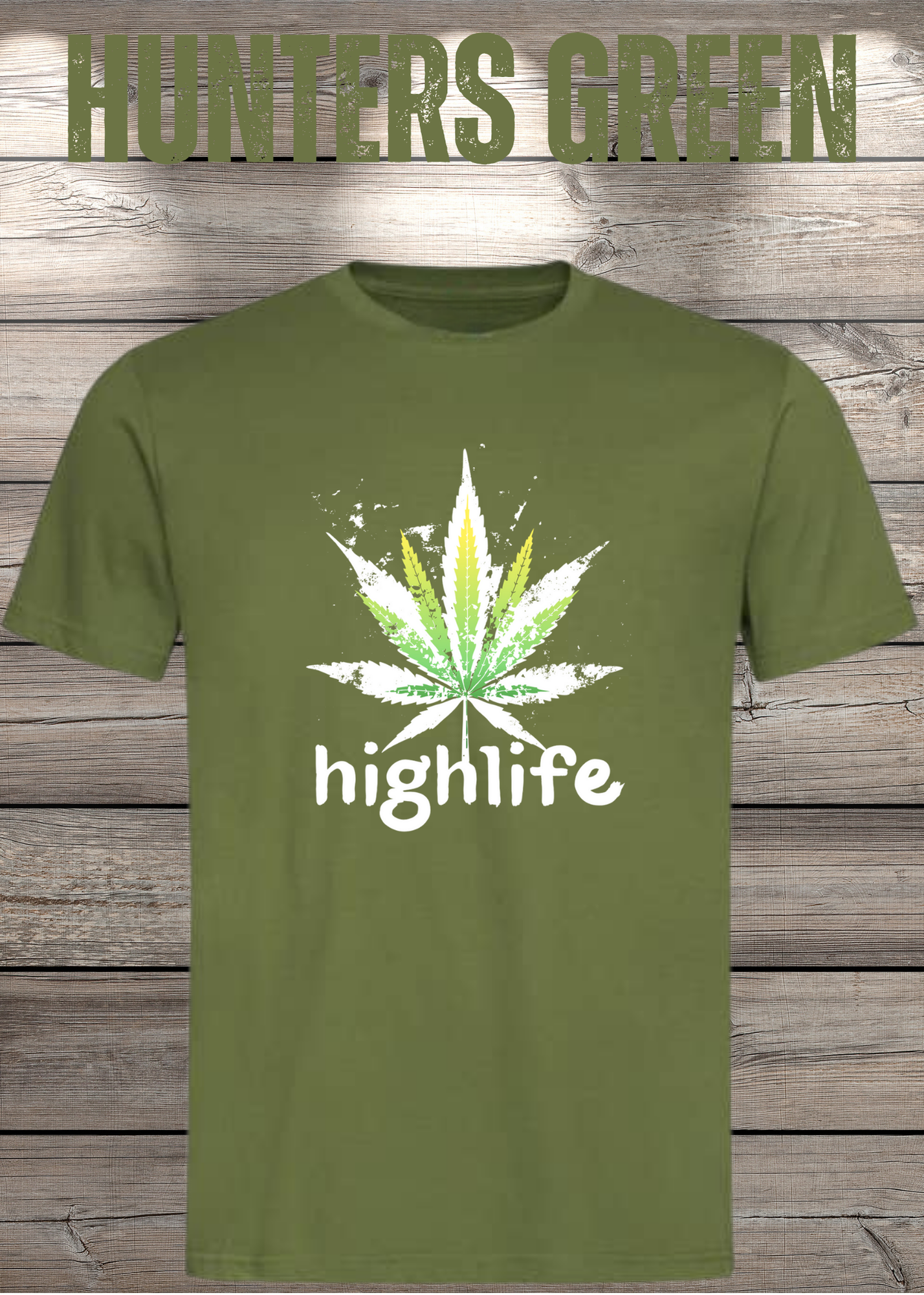 T-Shirt Highlife High Life - Marihuana Blatt Geschenkidee - Statement Unisex