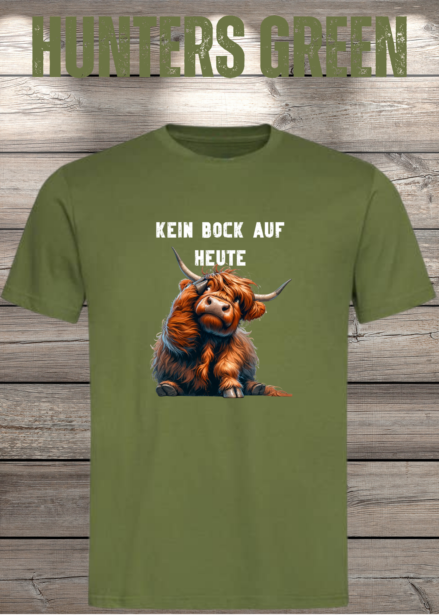 Highland Kuh Unisex T-Shirt Kein Bock auf heute - Montags-Mood