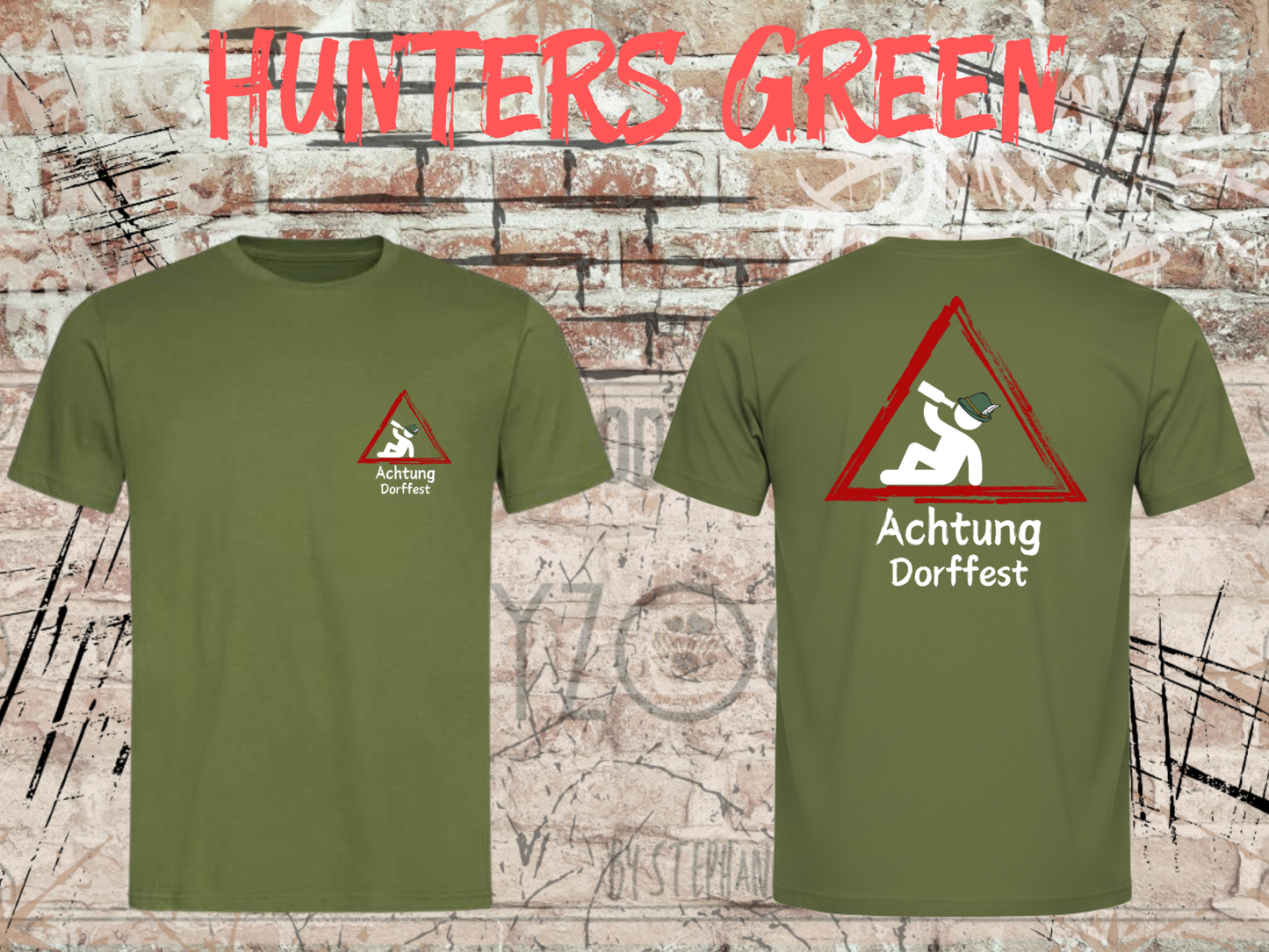 T-Shirt Achtung Dorffest! Kirwa Dorffest Geschenkidee Witziges T-Shirt mit Spruch Lustiges Unisex T-Shirt