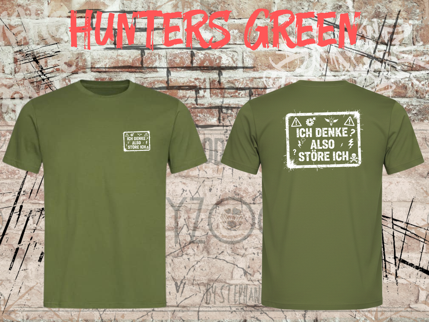 Unisex T-Shirt ich denke, also störe ich