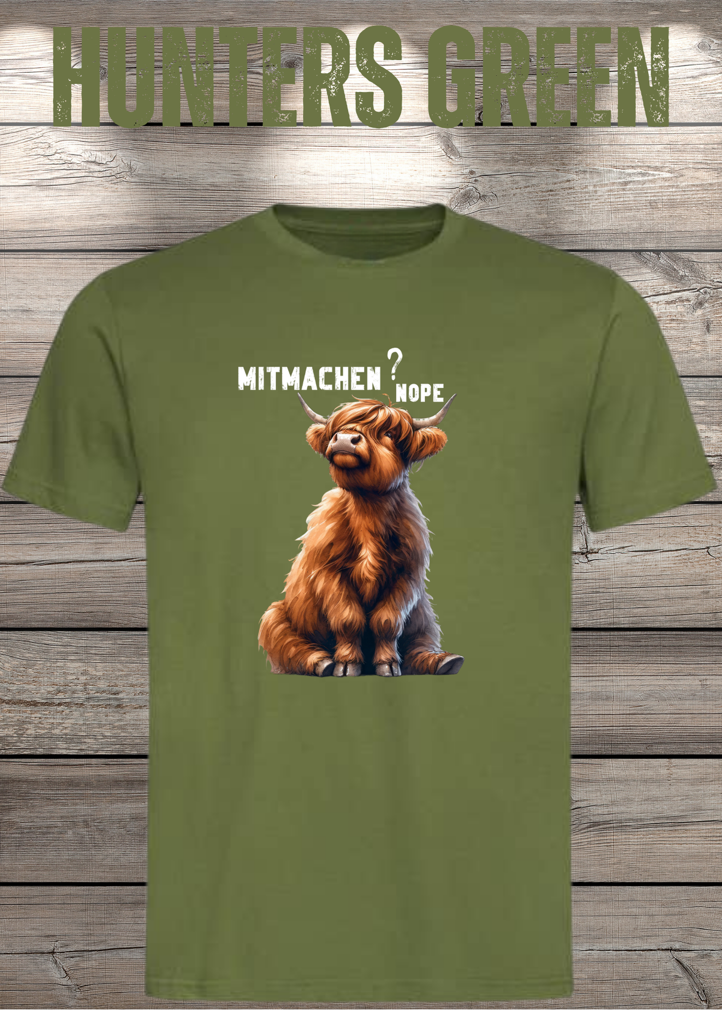 Highland Kuh Unisex T-Shirt Mitmachen? Nope