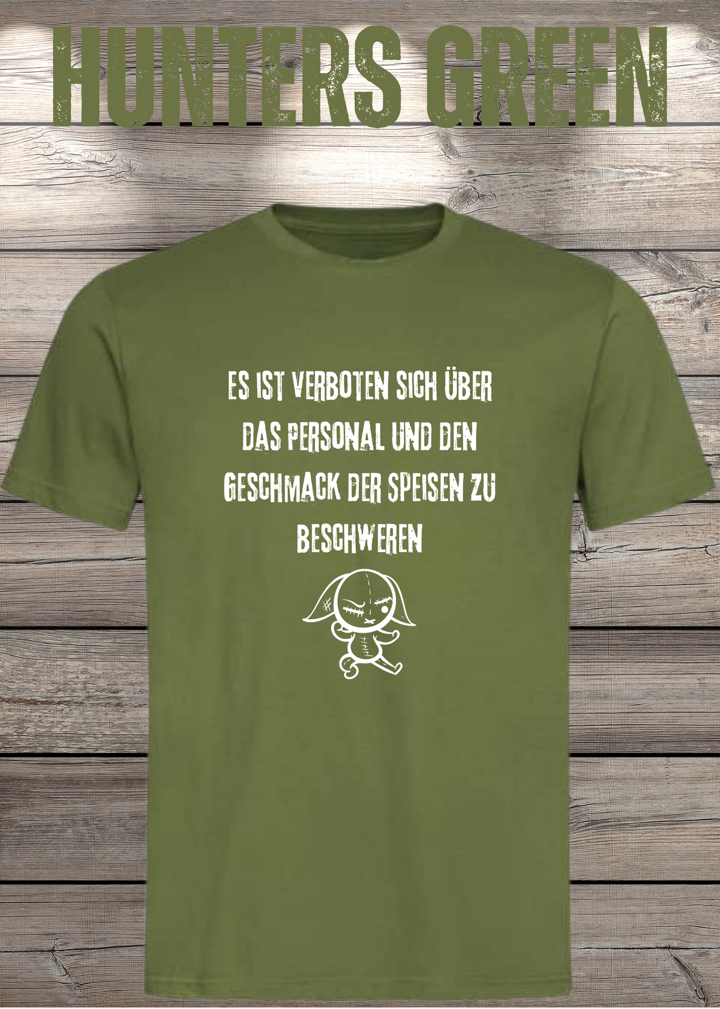 Unisex T-Shirt 'Es ist verboten sich über das Personal und den Geschmack der Speisen zu beschweren' - Witziges Gastronomie-Shirt