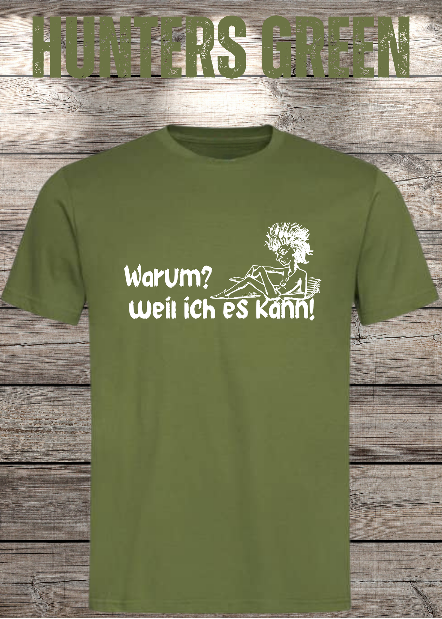 T-Shirt 'Warum? Weil ich es kann!' - Selbstbewusstes Spruch-Shirt für Macher