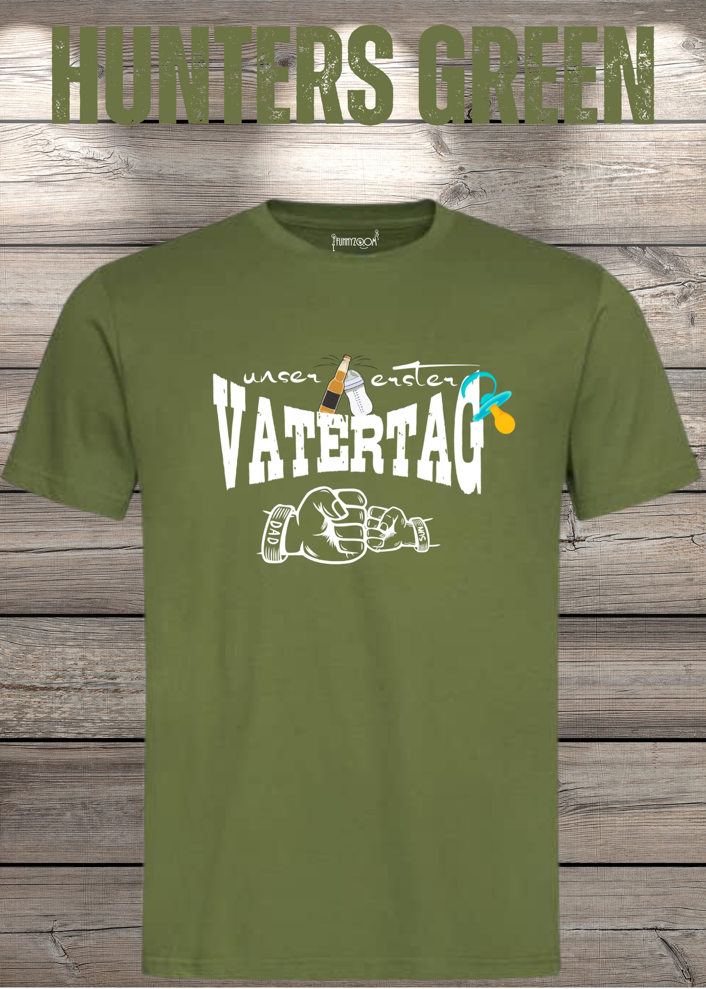 Herren T-Shirt für Papas mit Jungs Unser erster Vatertag Partnerschirt Vater Sohn T-Shirt Geschenkidee Witziges Papa T-Shirt