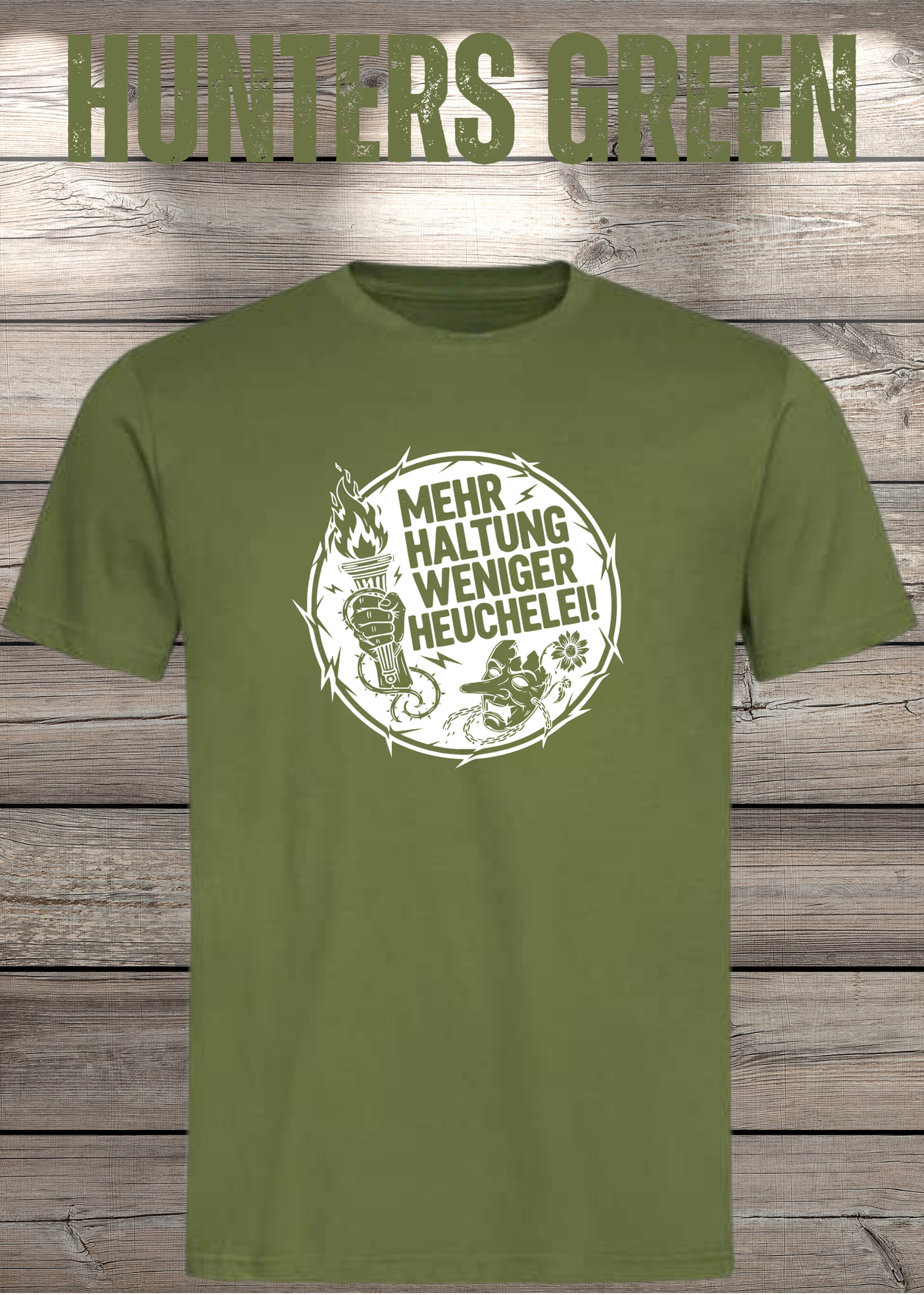 Unisex T-Shirt Mehr Haltung weniger Heuchelei