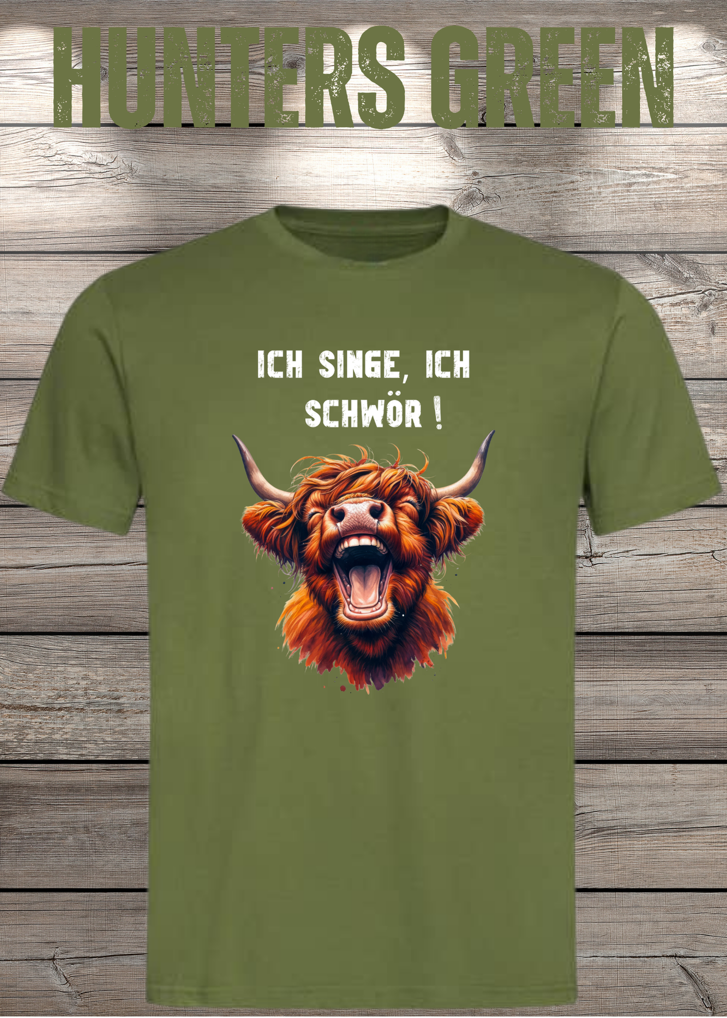 Highland Kuh Unisex T-Shirt - Ich singe, ich schwör! (Spoiler: Sie schreit!)