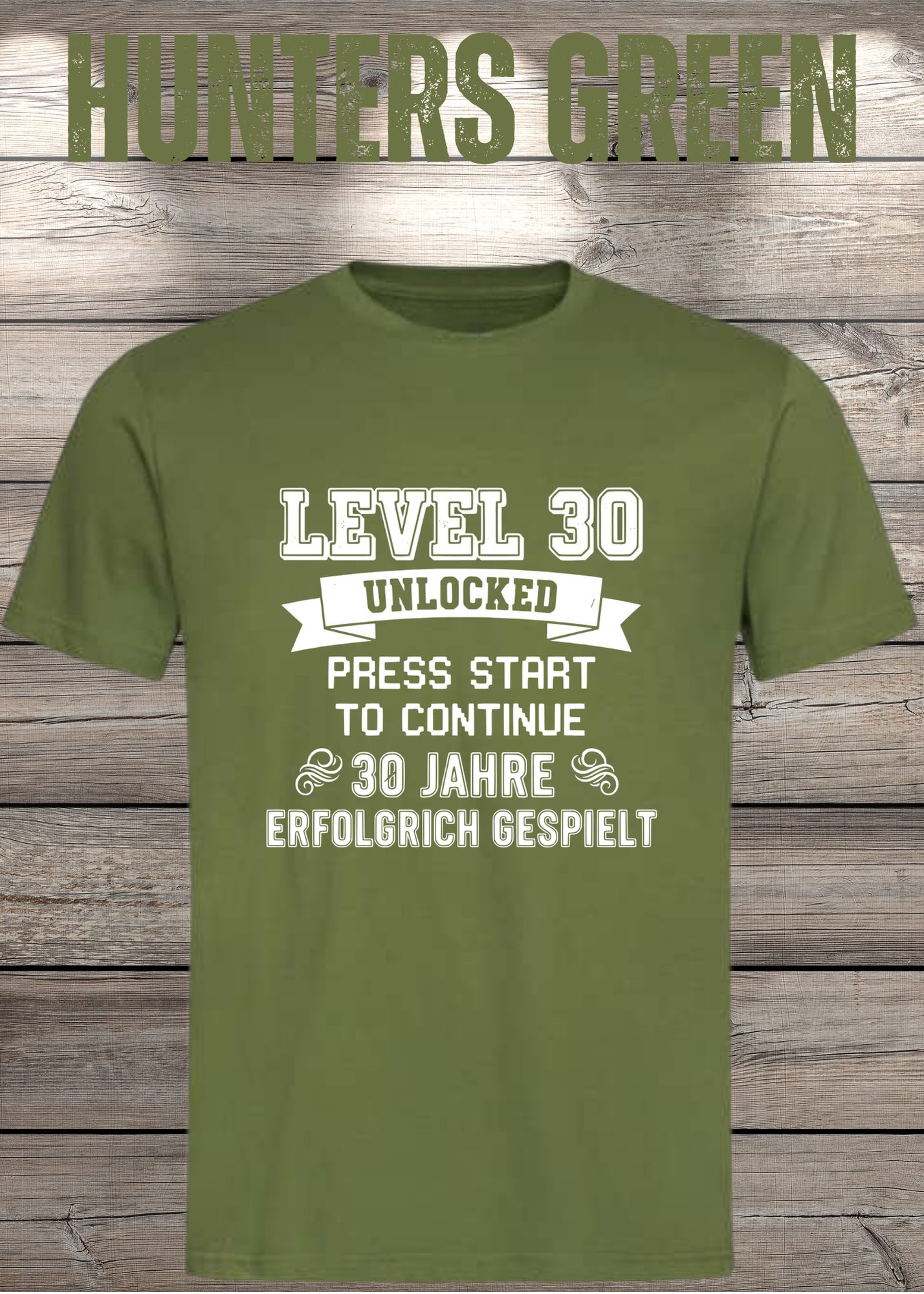 T-Shirt Unisex 'Level 30' - 30er Geburtstag Gamer-Shirt für Levelaufsteiger