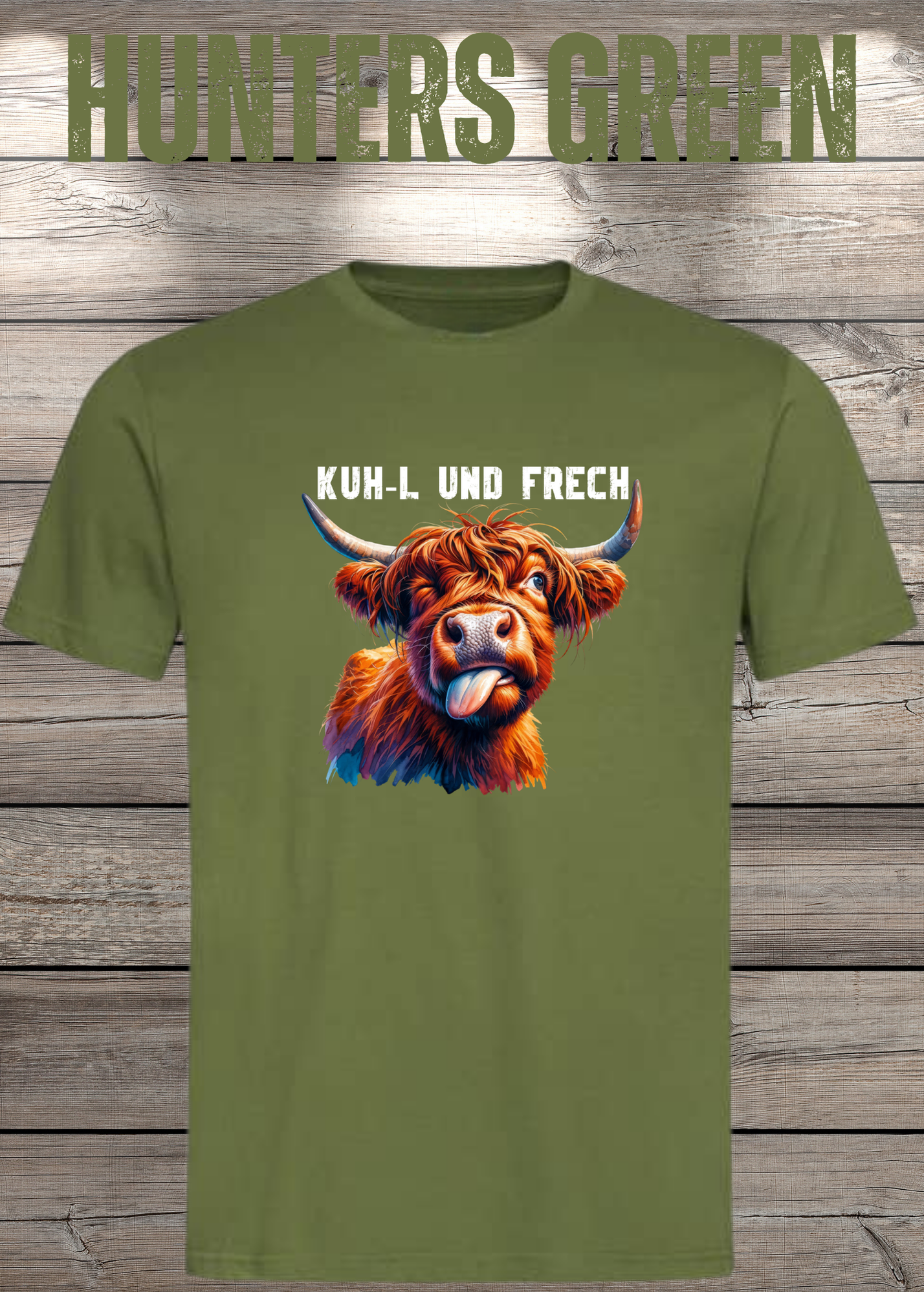 Highland Kuh Unisex T-Shirt Kuh-l und frech! Zottel-Power