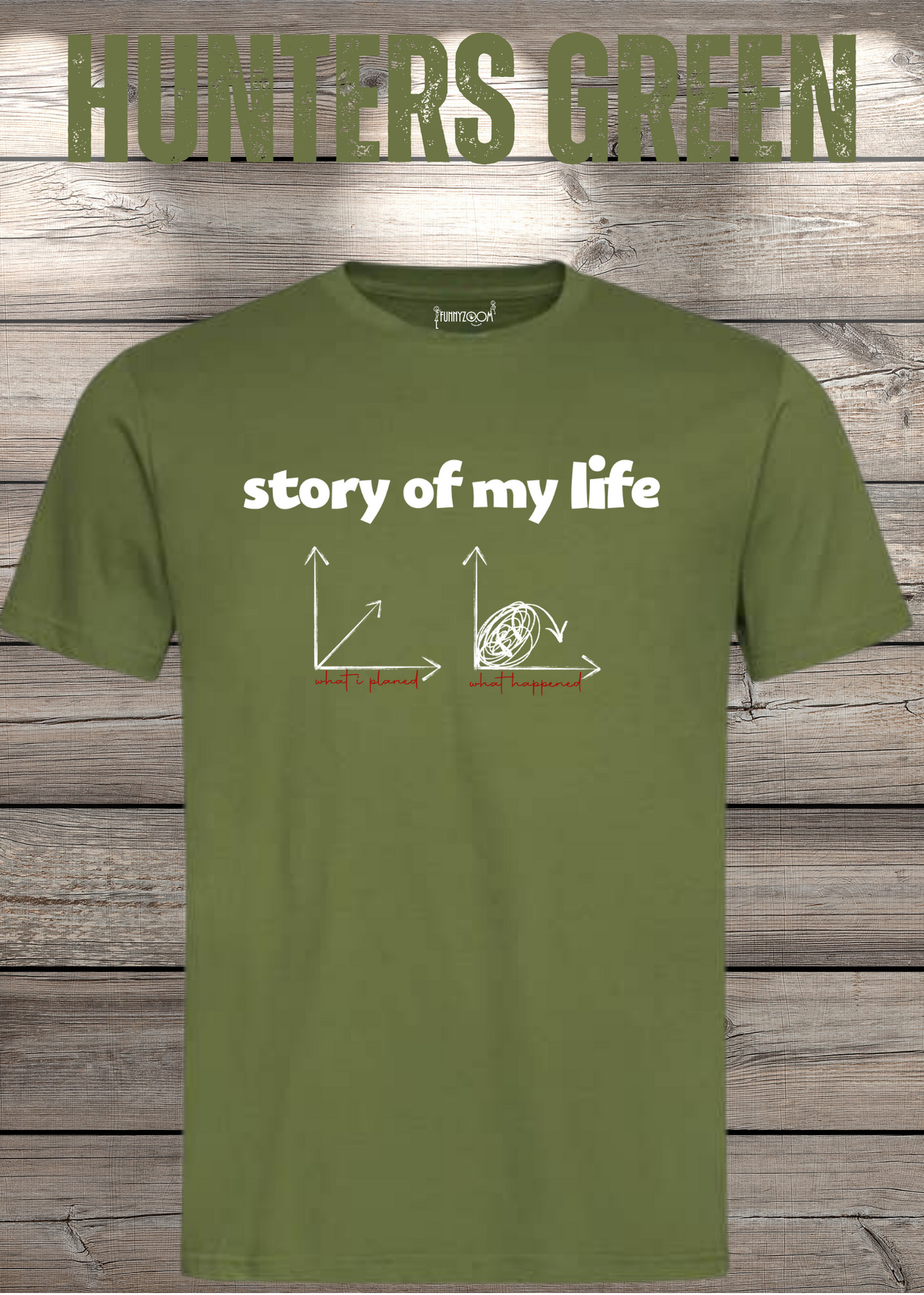 T-Shirt Story of my life Witziges T-Shirt mit Diagramm Geschenkidee Unisex