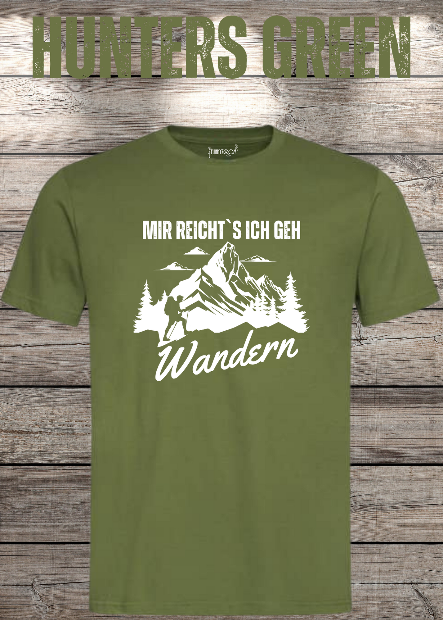 T-Shirt 'Mir reichts ich geh wandern!' - Witziges Wanderer Geschenk Unisex