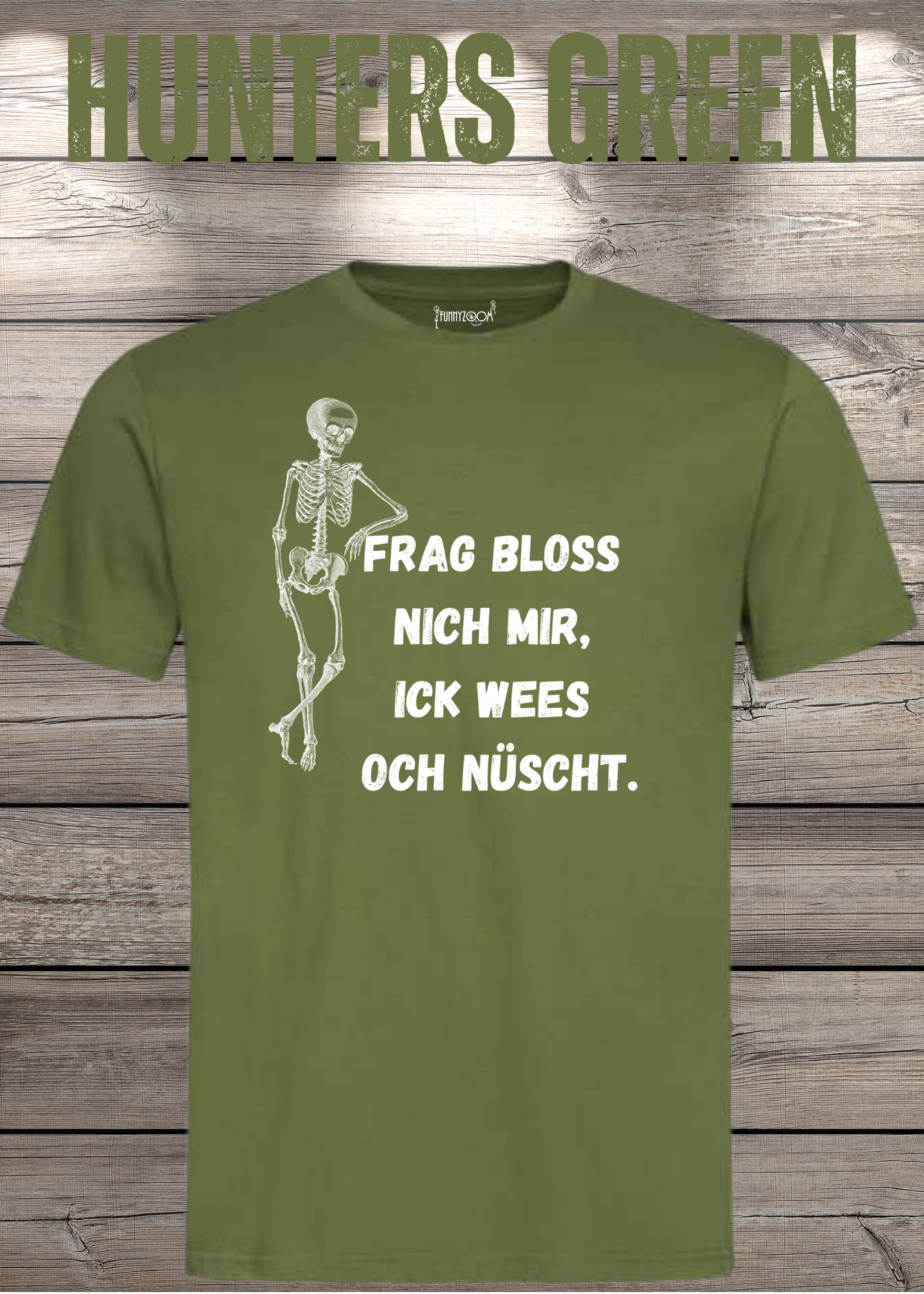 Frag bloss nich mir ick wees och nüscht T-Shirt - Berliner Spruch Unisex