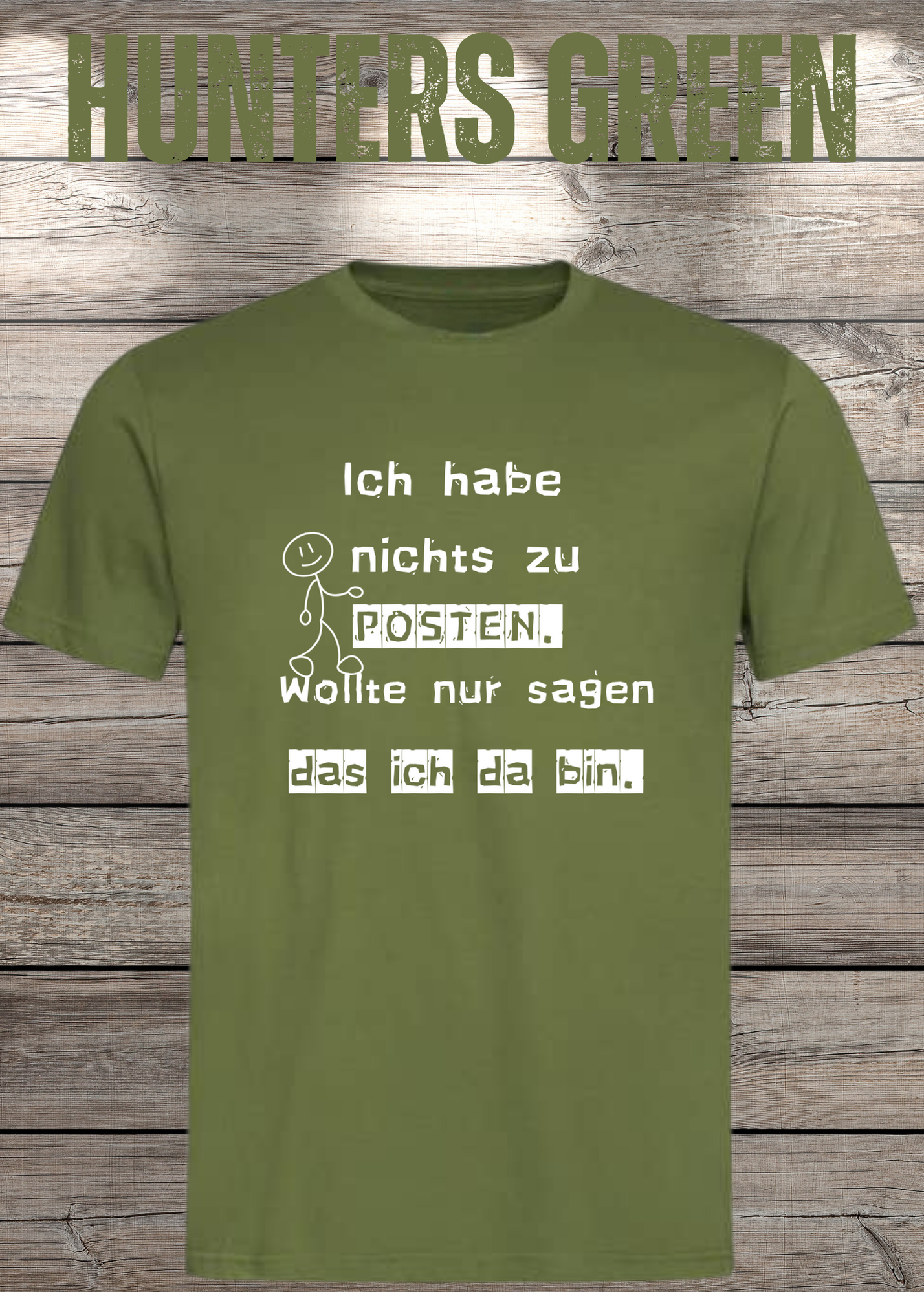 T-Shirt 'Ich habe nichts zu posten wollte nur sagen das ich da bin' - Social Media Humor