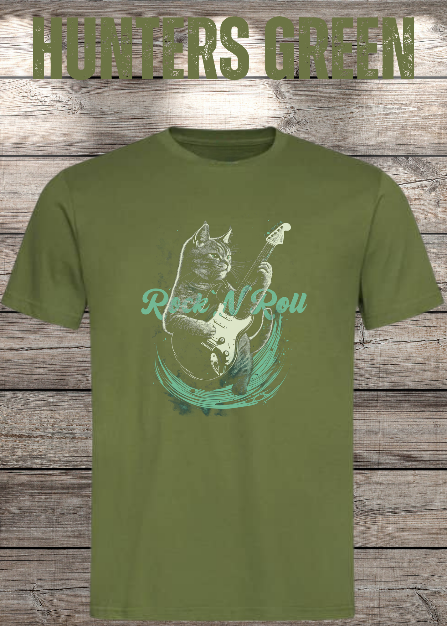 Katzenrocker - Rock n Roll Unisex T-Shirt für Musikliebhaber