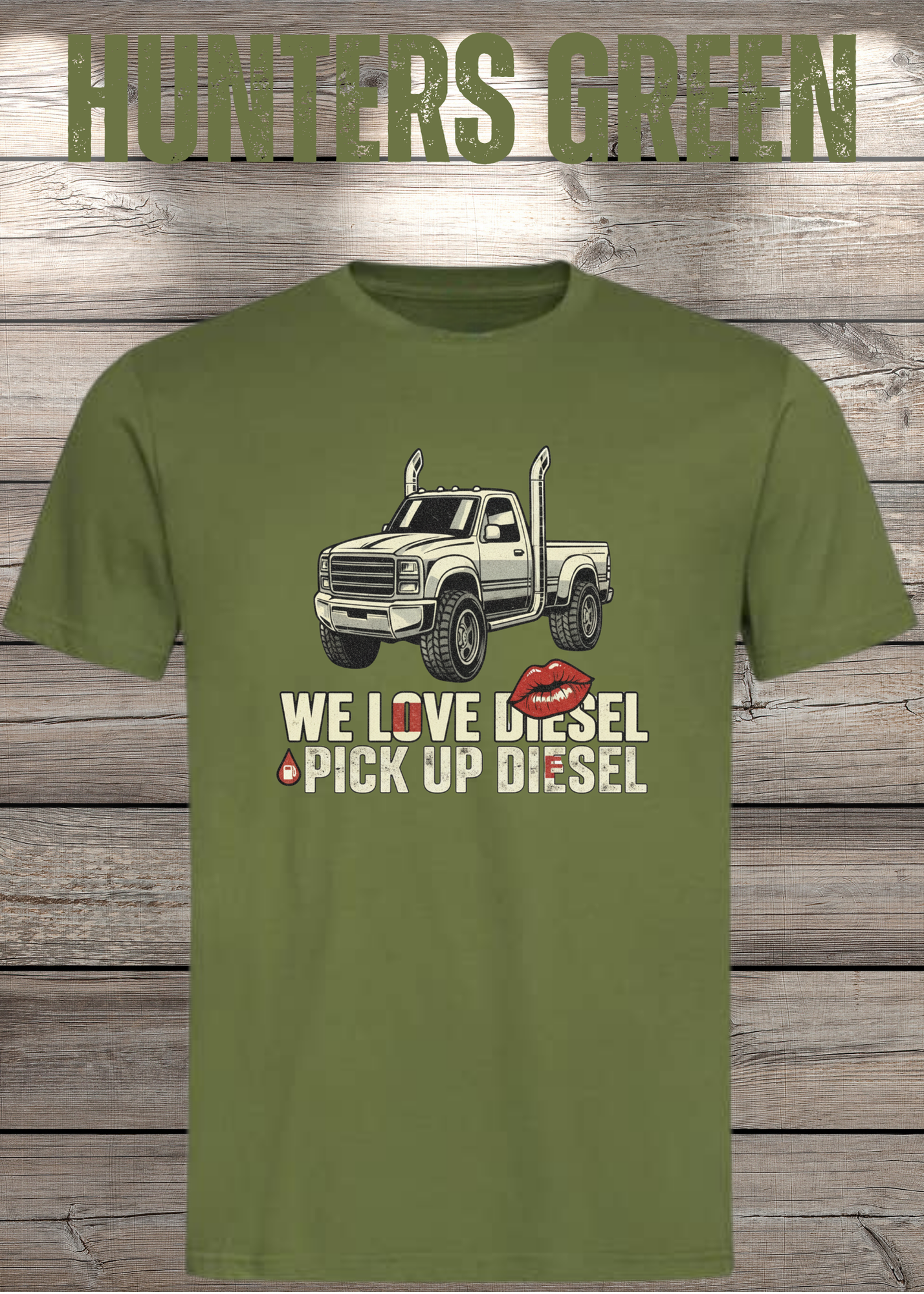 T-Shirt 'WE love Diesel pick up diesel' - Witziges Diesel-Shirt für Pickup-Liebhaber