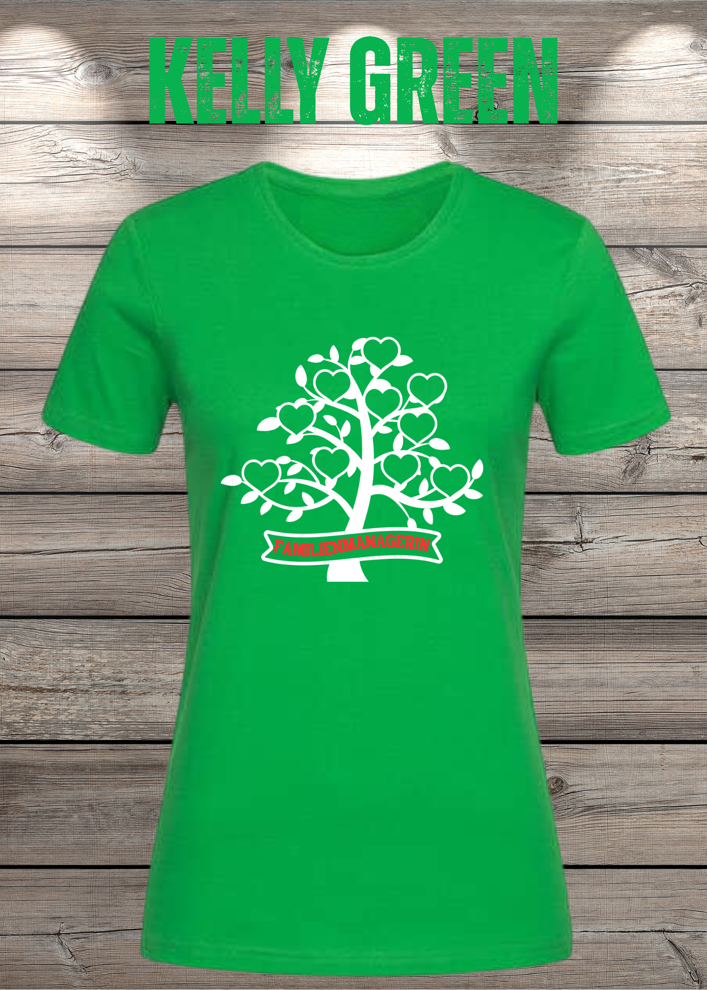 Familienmanagerin T-Shirt Damen – Herzbaum | Geschenk für Mama