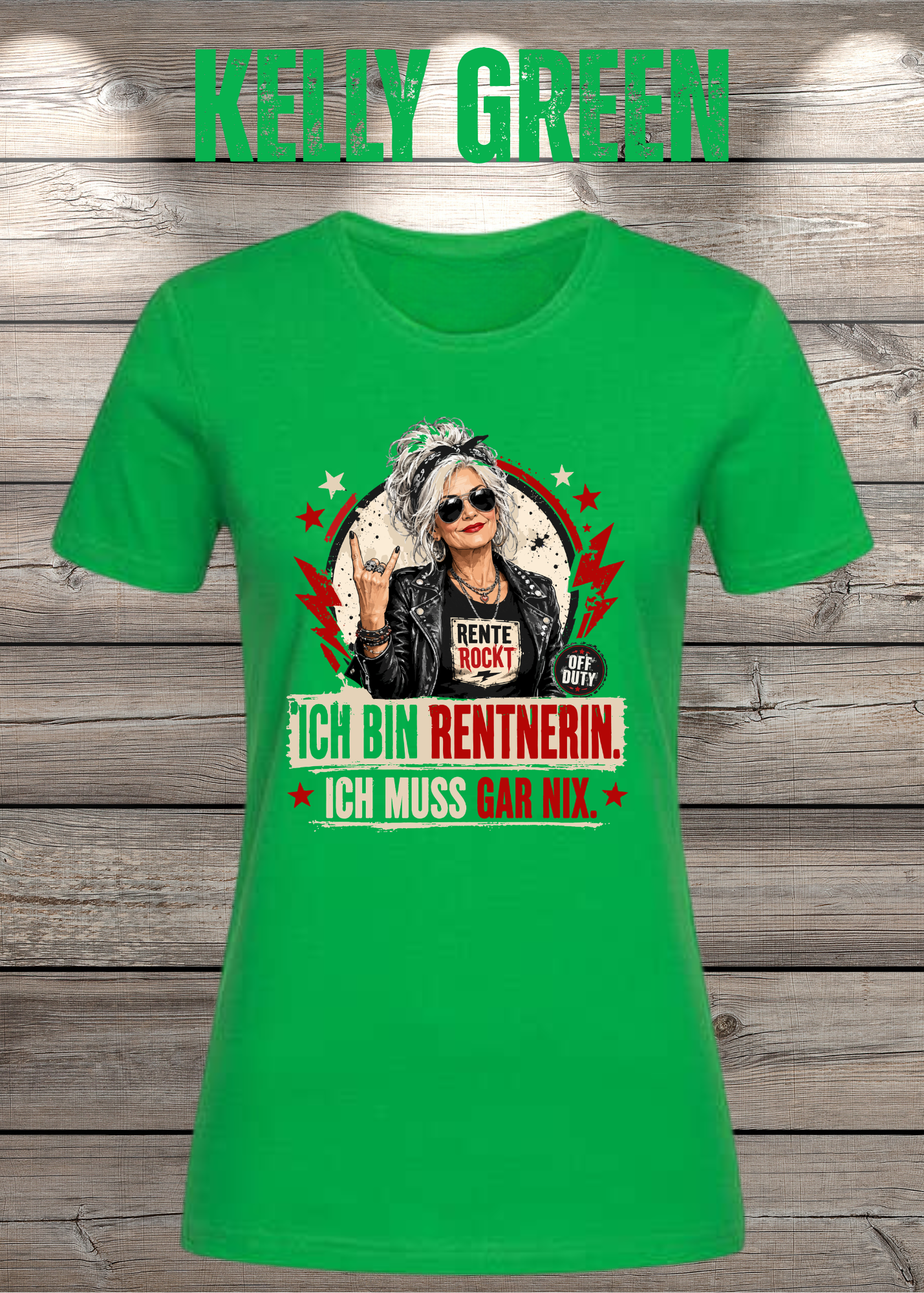 Ich bin Rentnerin – Ich muss gar nix | Rockiges Damen T-Shirt