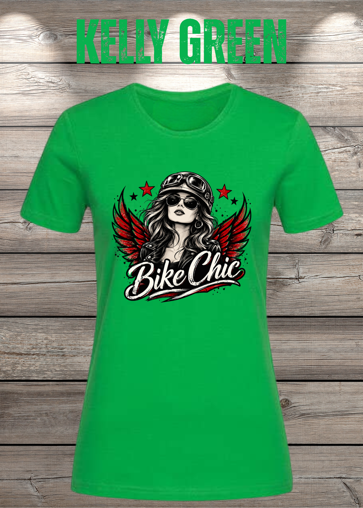 Bike Chic – Damen Biker T-Shirt | Rockiges Motorrad Shirt