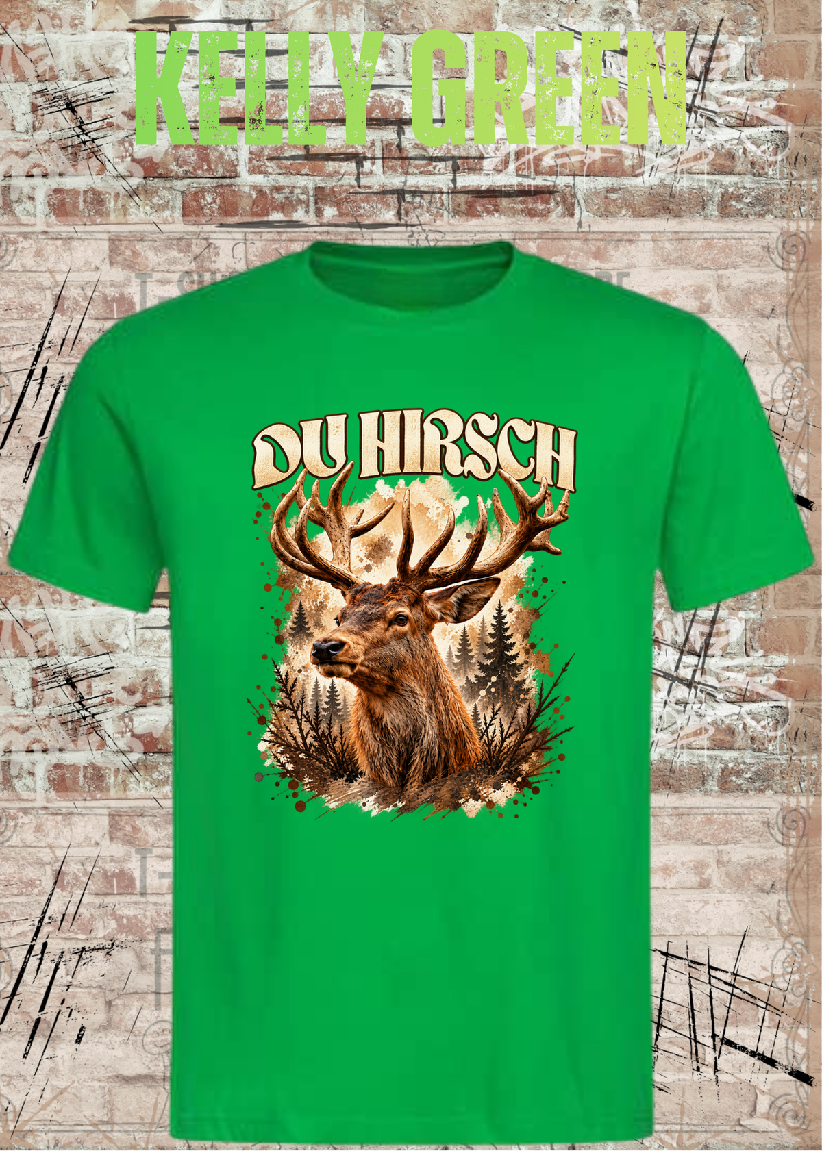 Du Hirsch T-Shirt – Lustiges Hirsch Shirt | Unisex Natur & Jäger Geschenk
