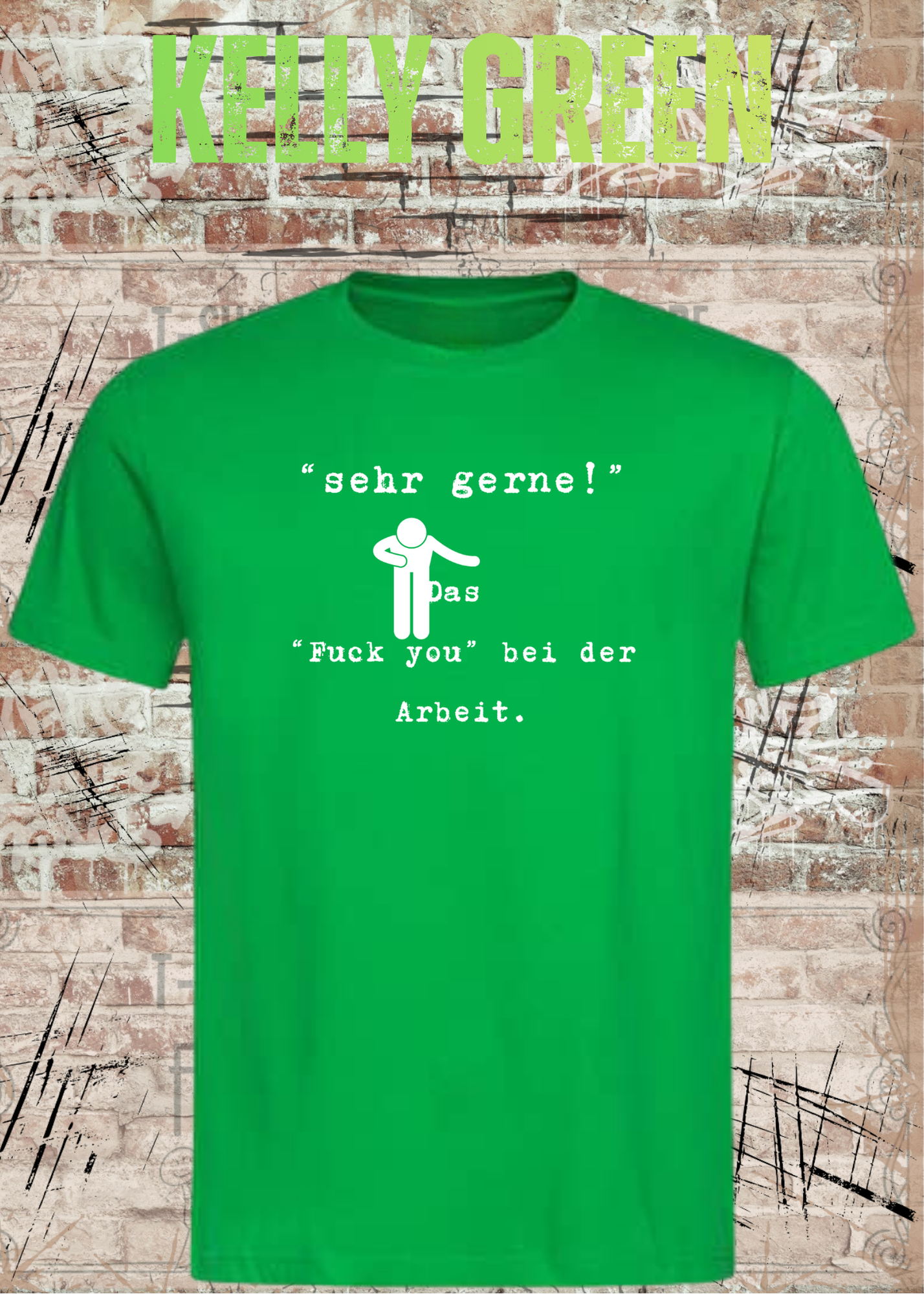Sehr gerne! Das Fuck you bei der Arbeit! Das höfliche Büro-Statement | Lustiges Arbeit Humor T-Shirt Unisex