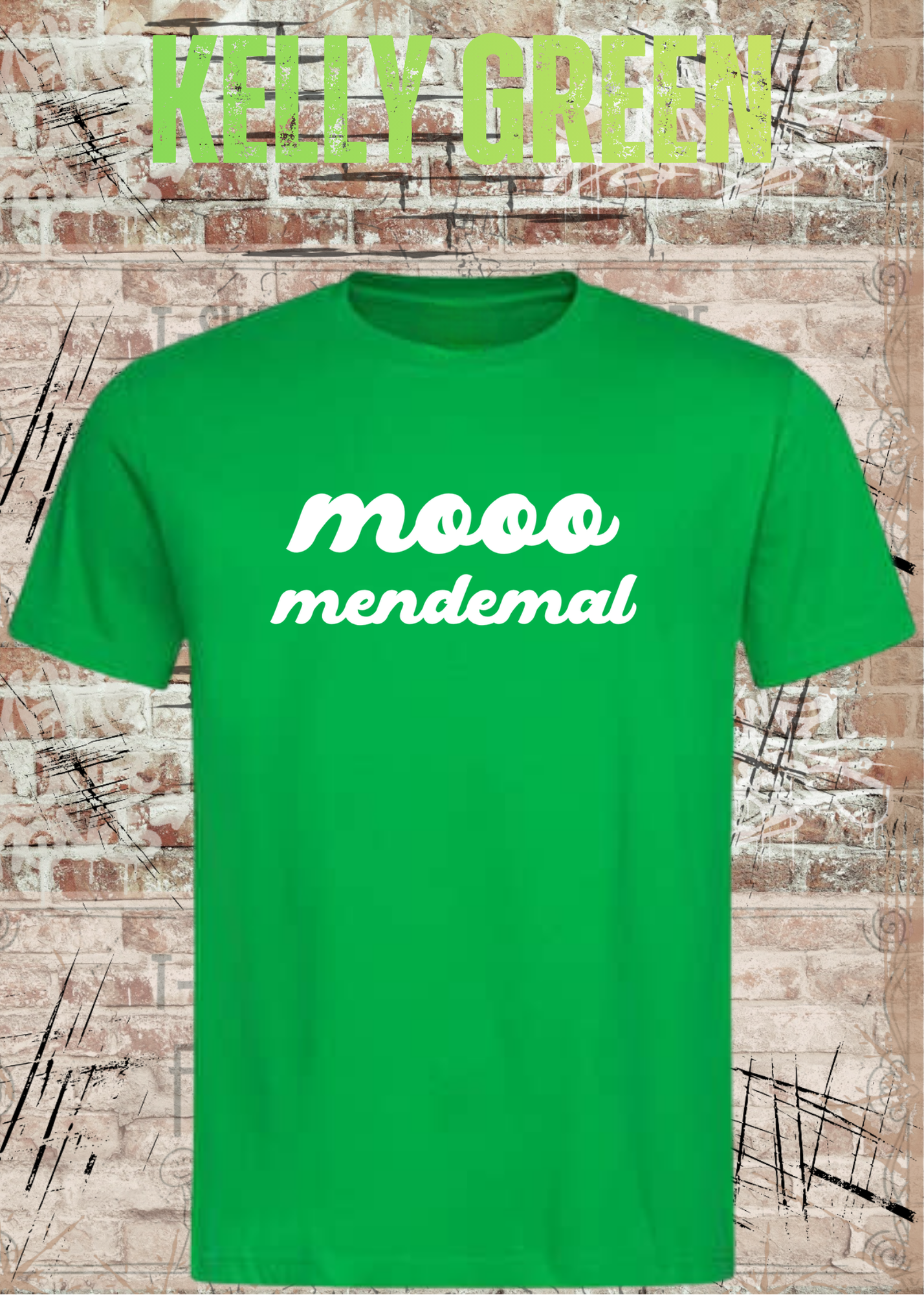 Mooo Mendemal – Lustiges Wortspiel T-Shirt Unisex