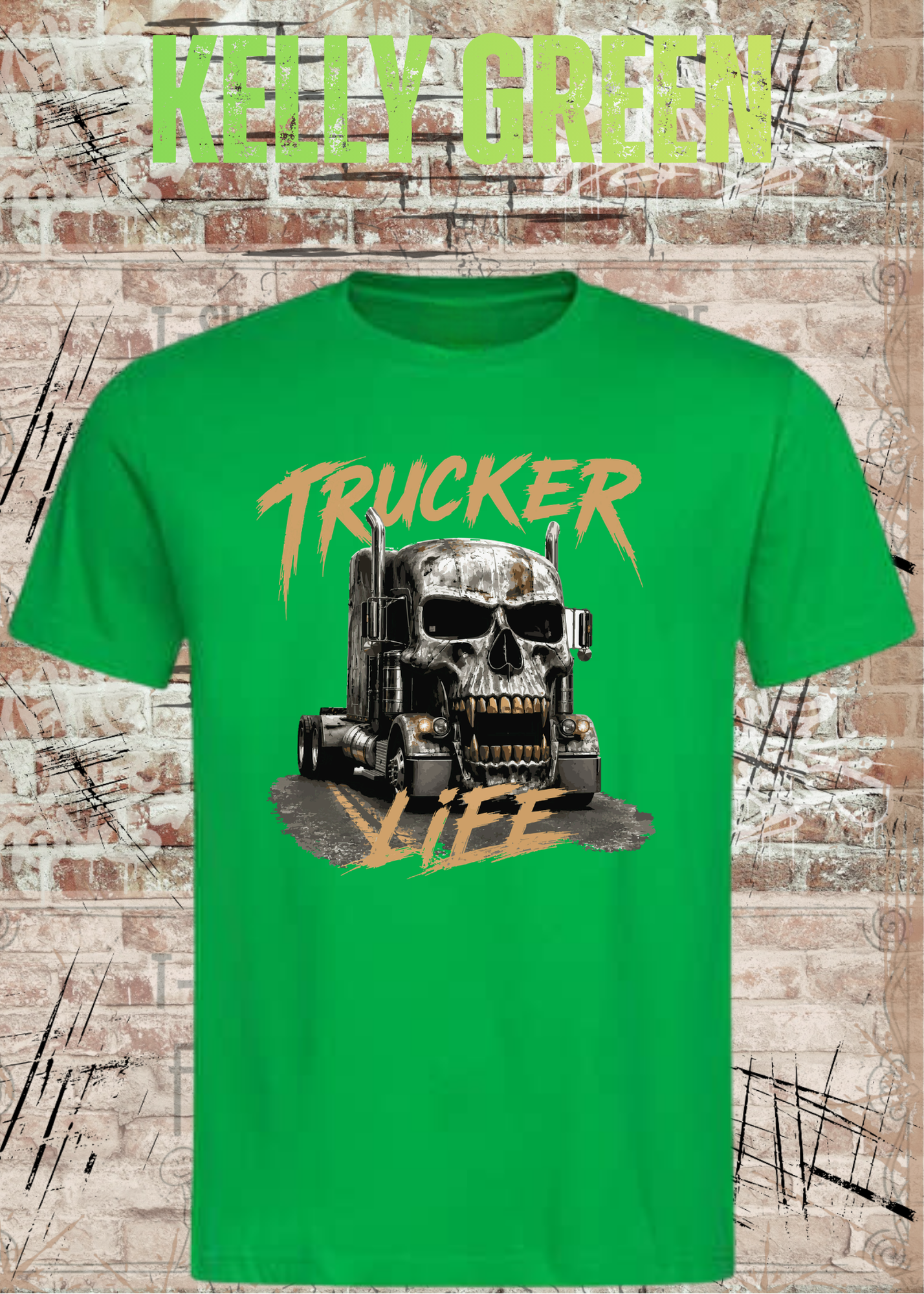 Trucker Life T-Shirt – LKW Totenkopf Shirt für Trucker